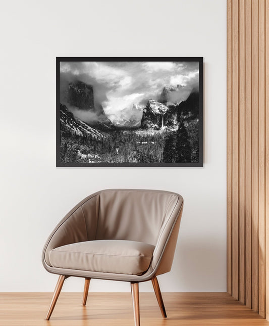 Ansel Adams Prints - Clearing Winter Storm, Yosemite Valley – Room View