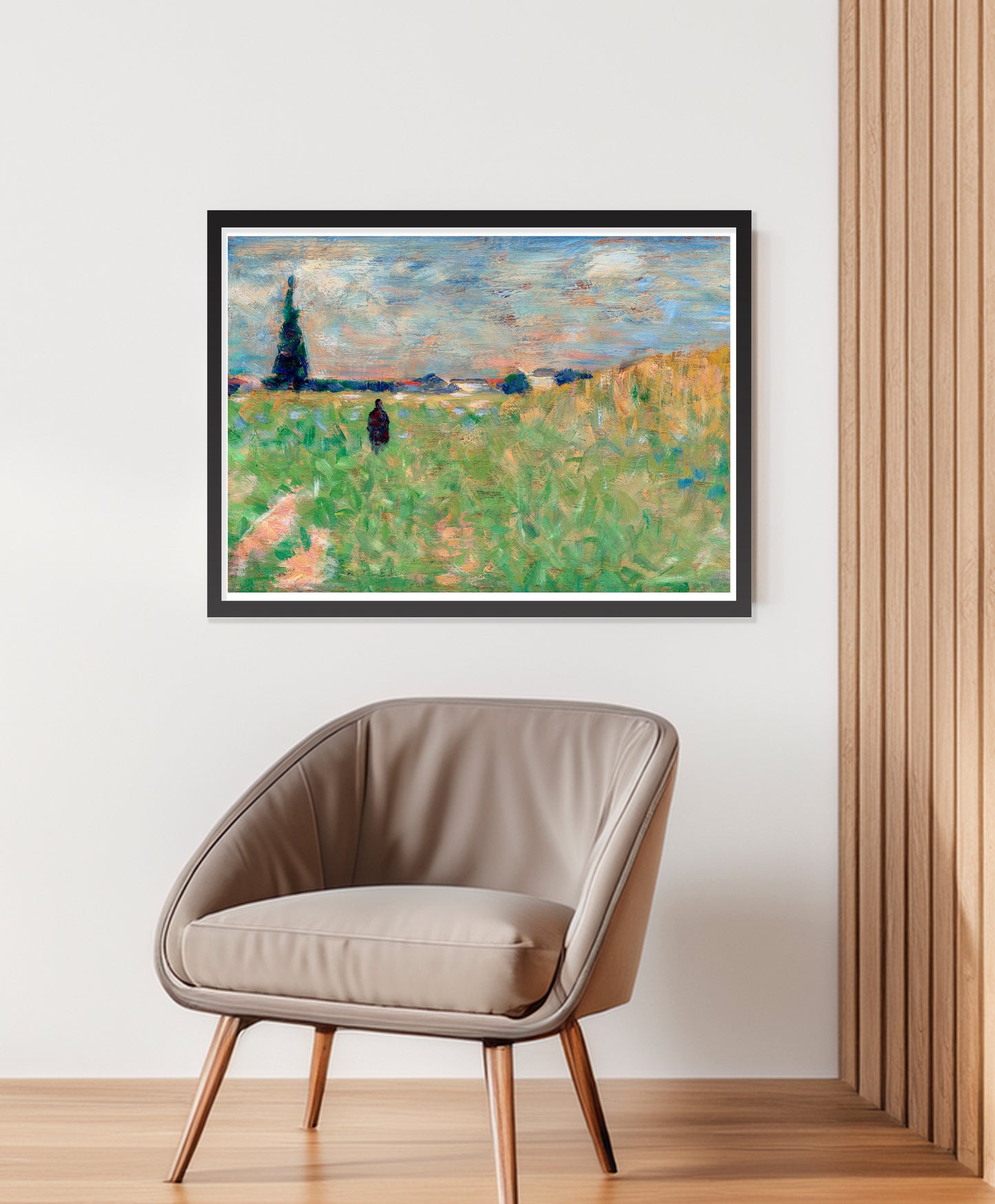 A Summer Landscape (1883) by Georges Seurat