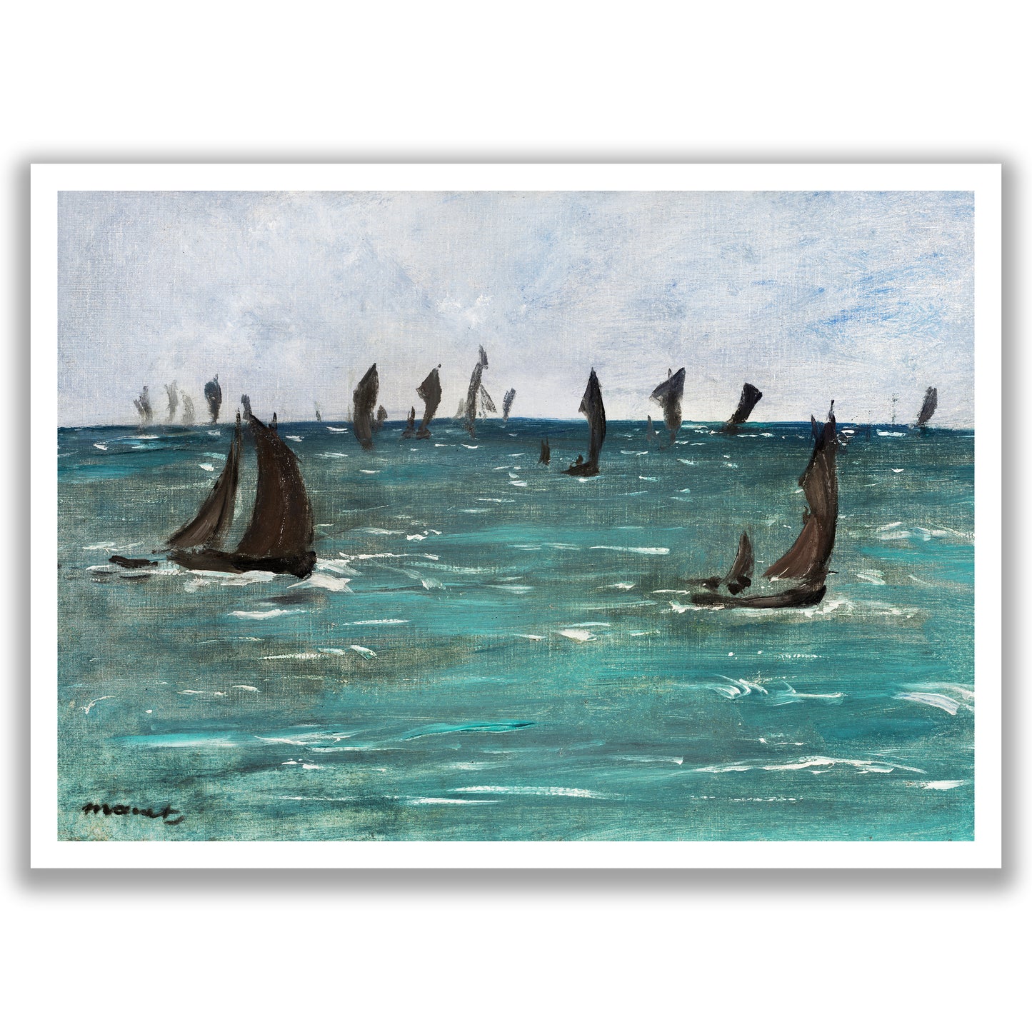 Boats at Berck-sur-Mer (1873) painting by Édouard Manet.