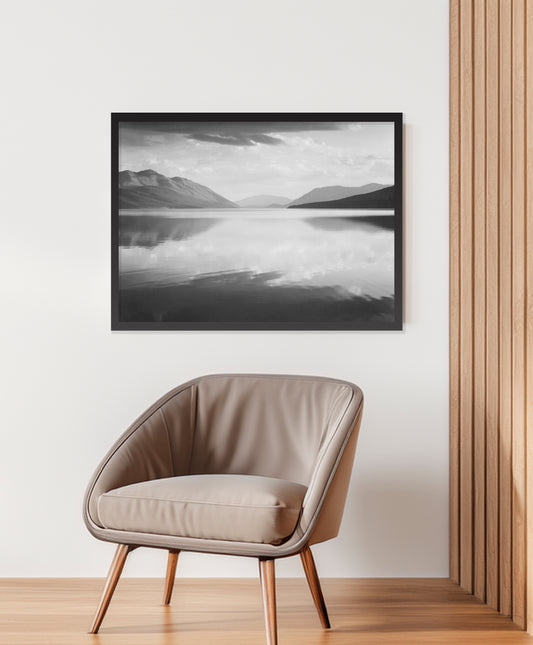 Evening, McDonald Lake, Glacier National Park – Ansel Adams Poster Print