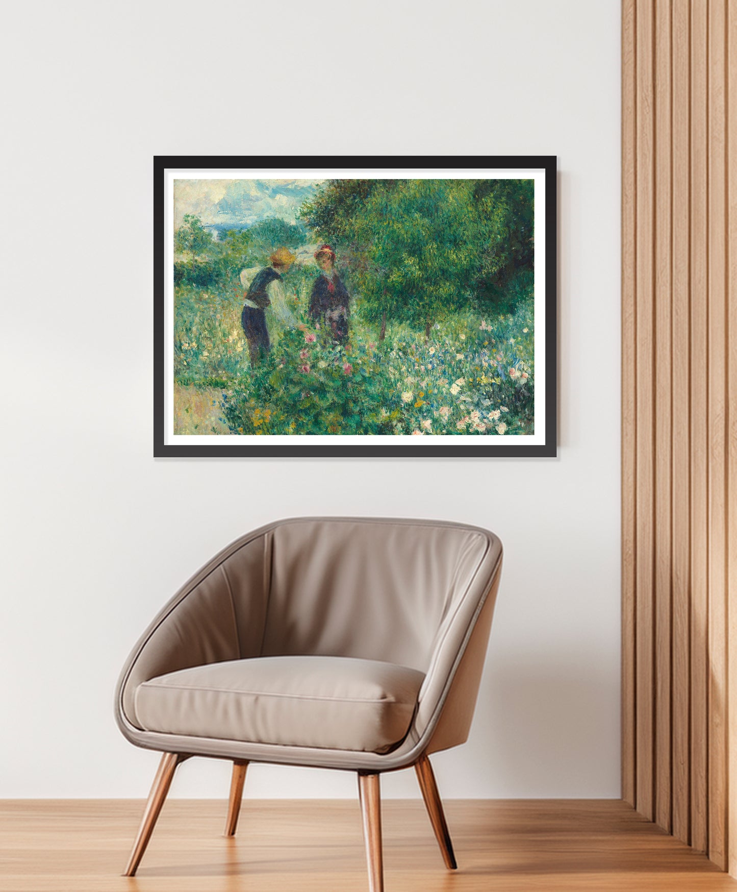Picking Flowers (1875) by Pierre-Auguste Renoir.