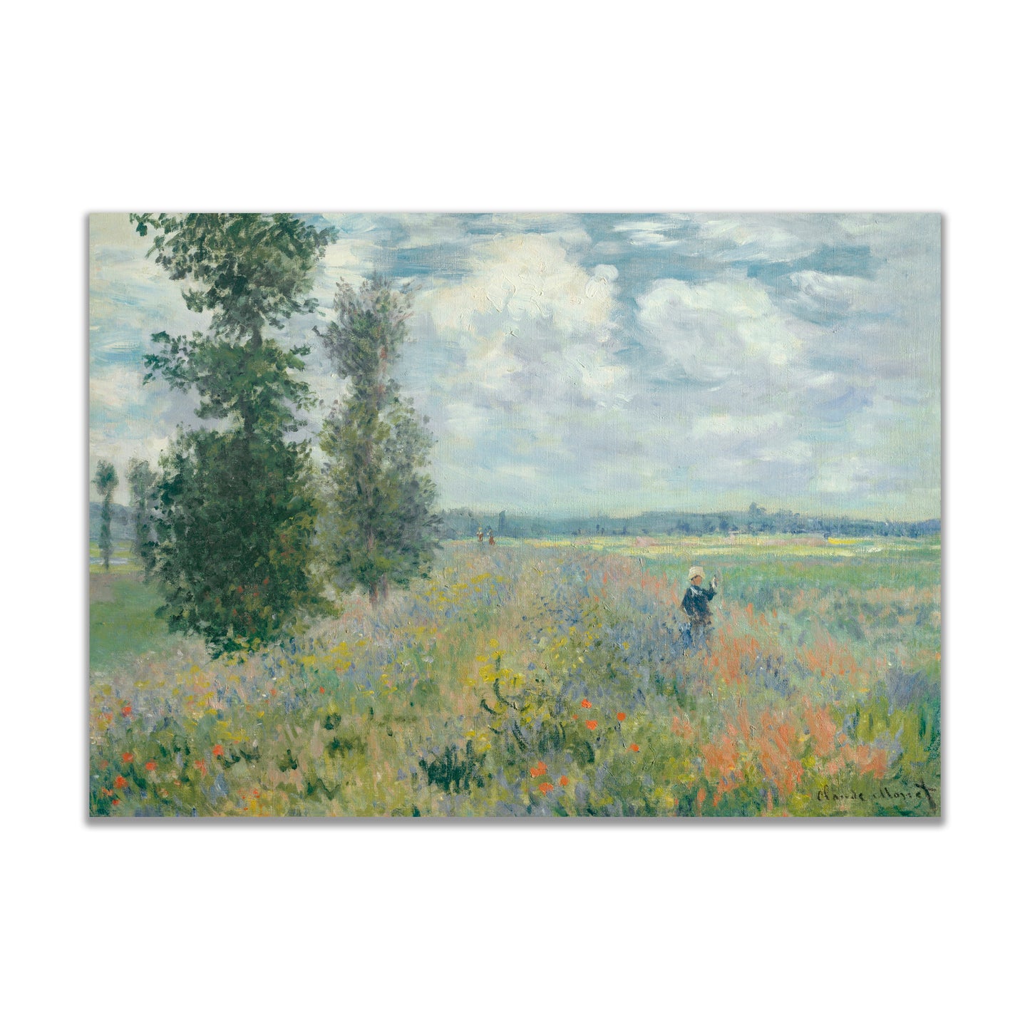 Poppy Fields Near Argenteuil (1875) by Claude Monet