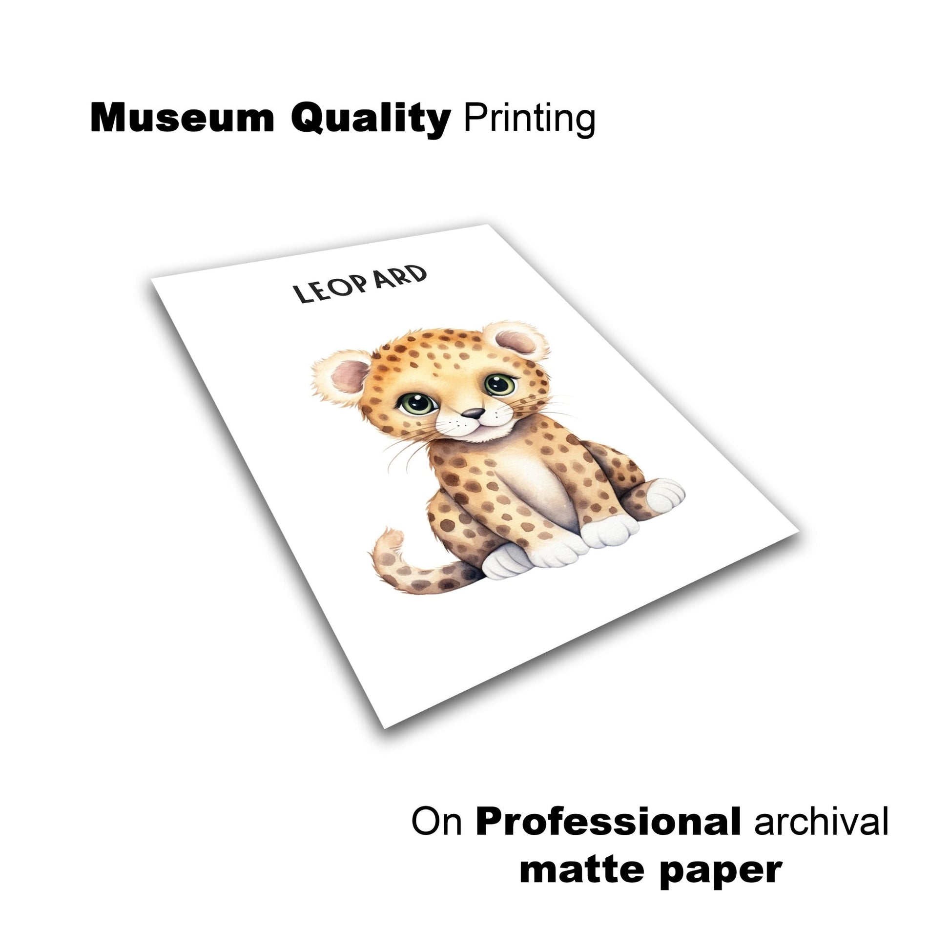 Adorable Leopard Cub – Jungle Animal Print for Kids - The Print Vault