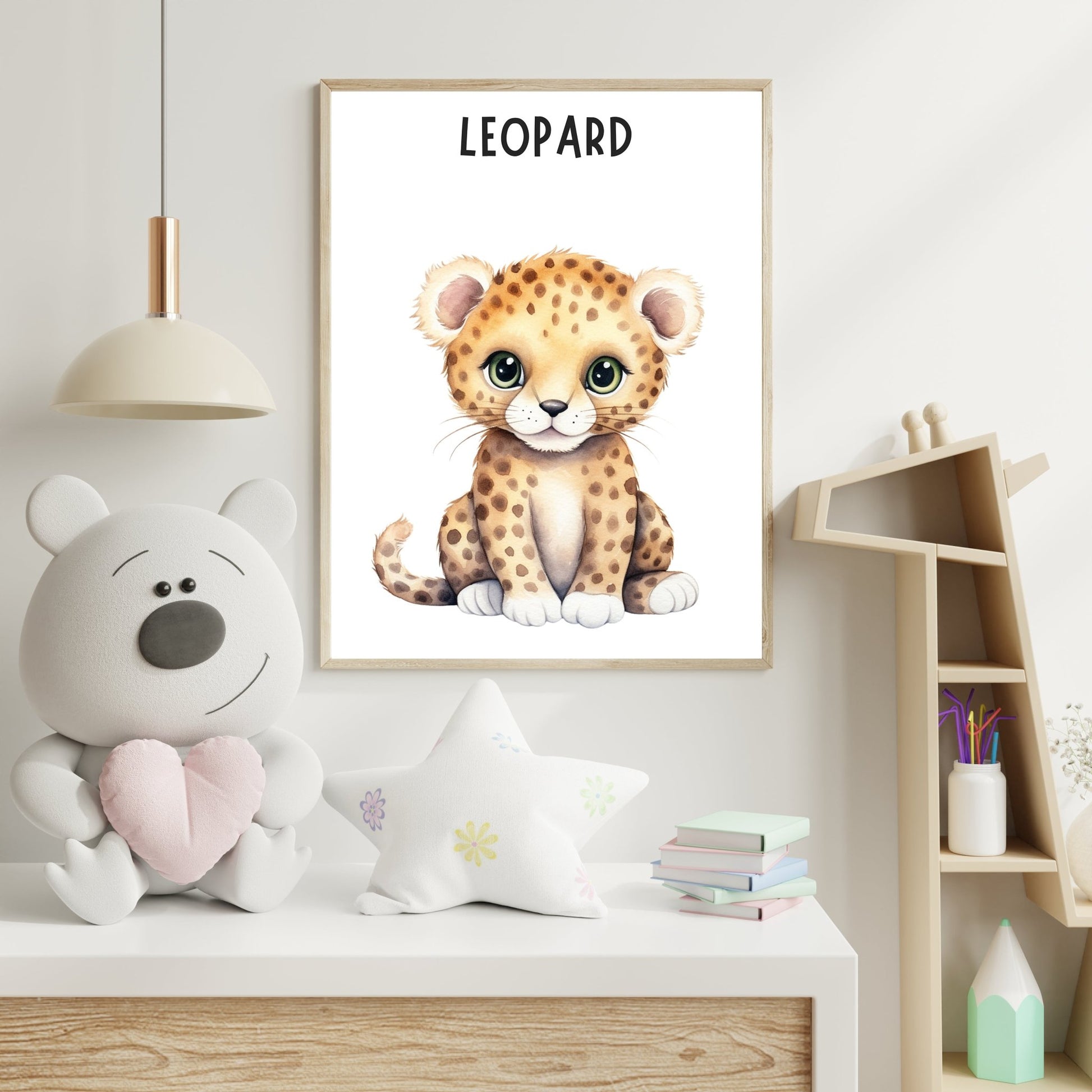 Adorable Leopard Cub – Jungle Animal Print for Kids - The Print Vault