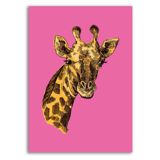 Bold Giraffe Wall Print – Fun & Playful Kids’ Room Art - The Print Vault