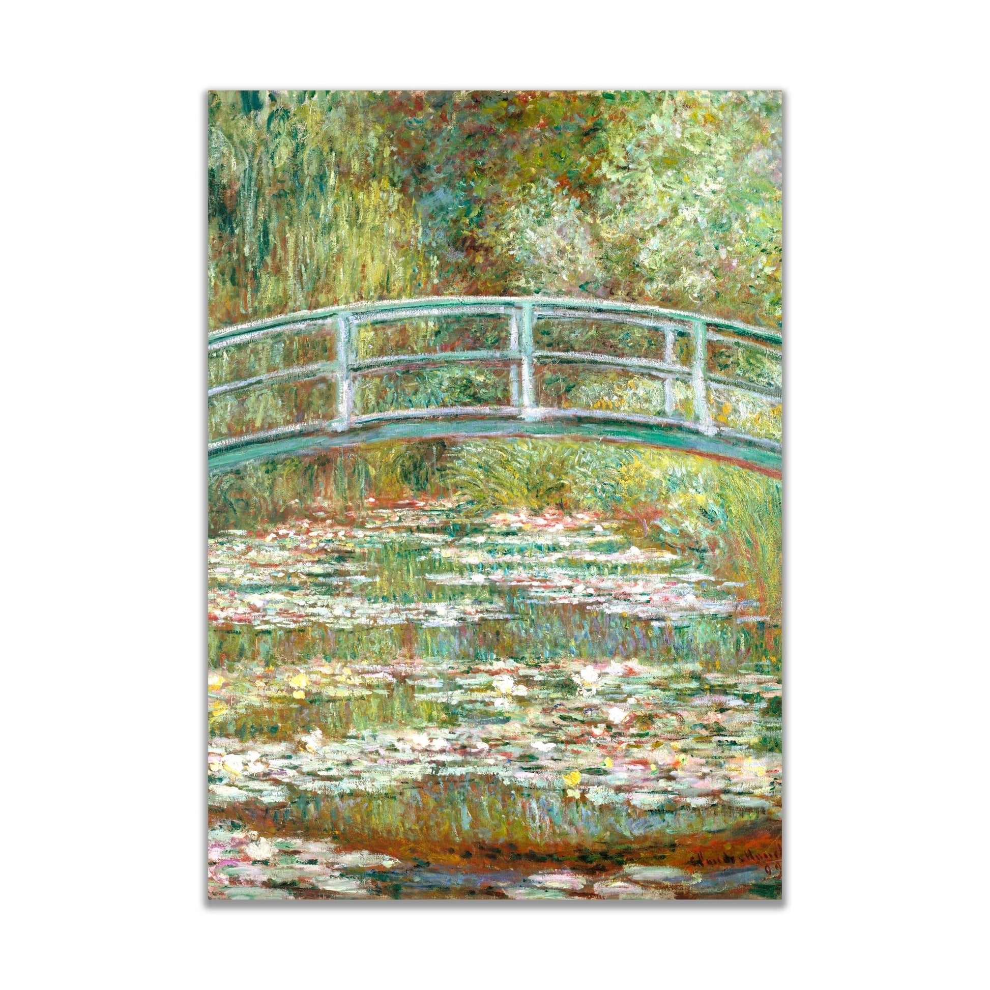 Bridge over a Pond of Water Lilies by Claude Monet - The Print Vault