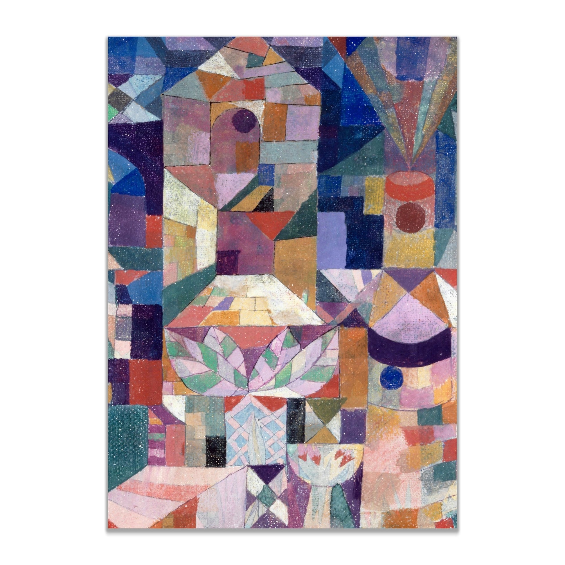 Burggarten Abstract Wall Art by Paul Klee front view