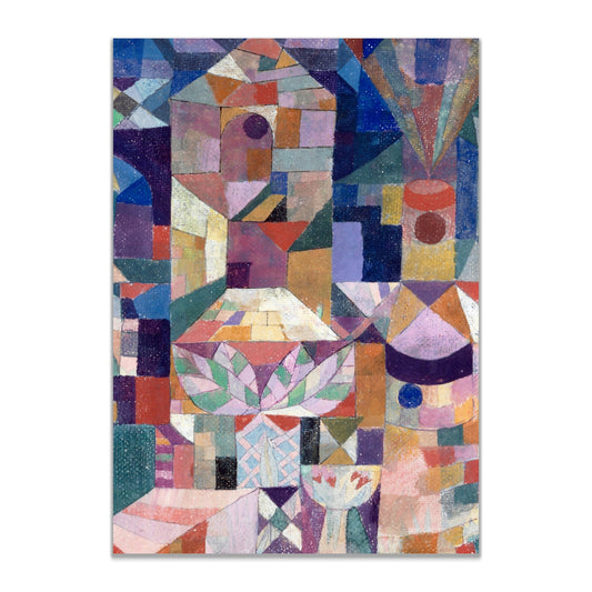 Burggarten Abstract Wall Art by Paul Klee front view