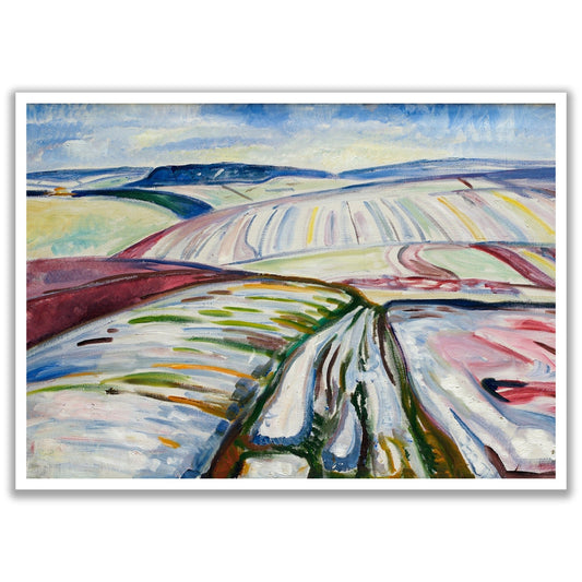 Field in Snow (1907) by Edvard Munch - The Print Vault