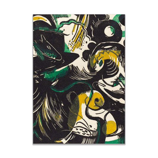 Genesis II by Franz Marc Abstract Wall Art Front View