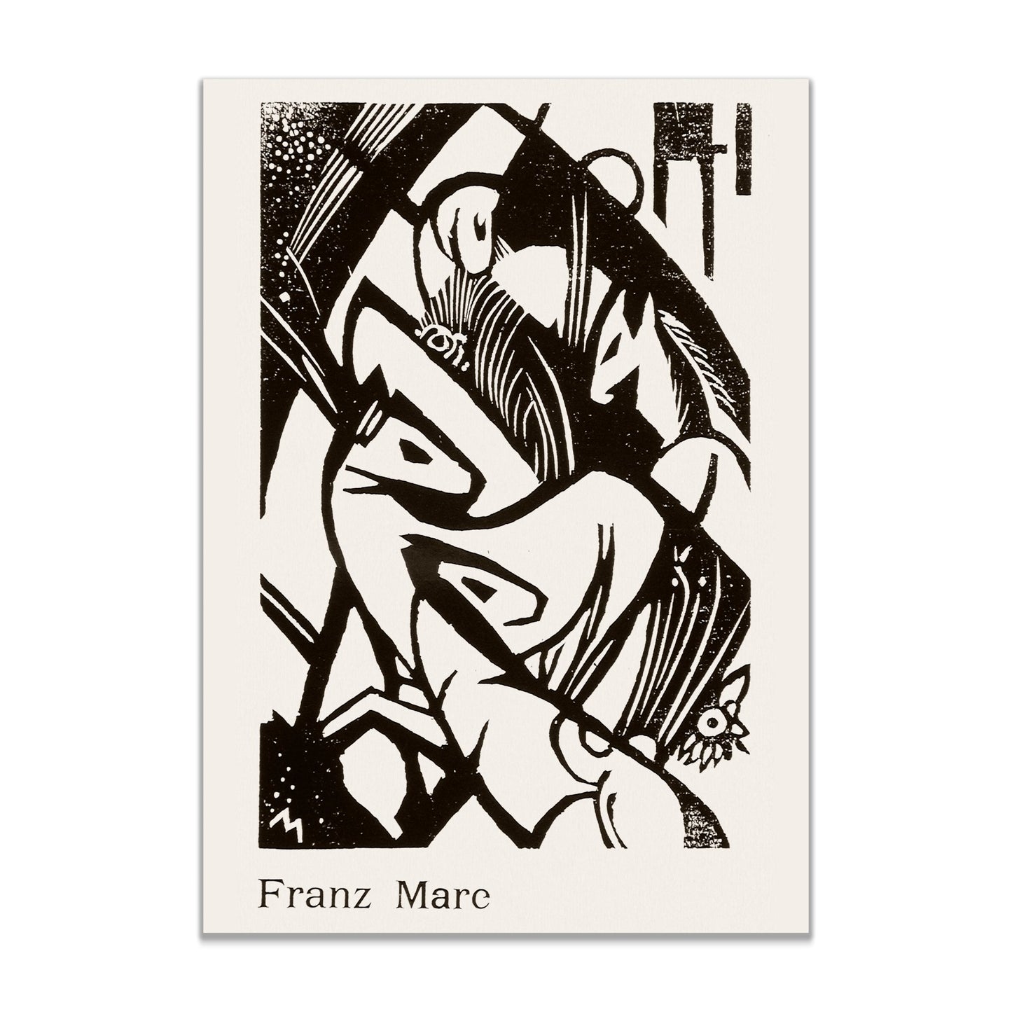 Horses (1912) by Franz Marc - The Print Vault