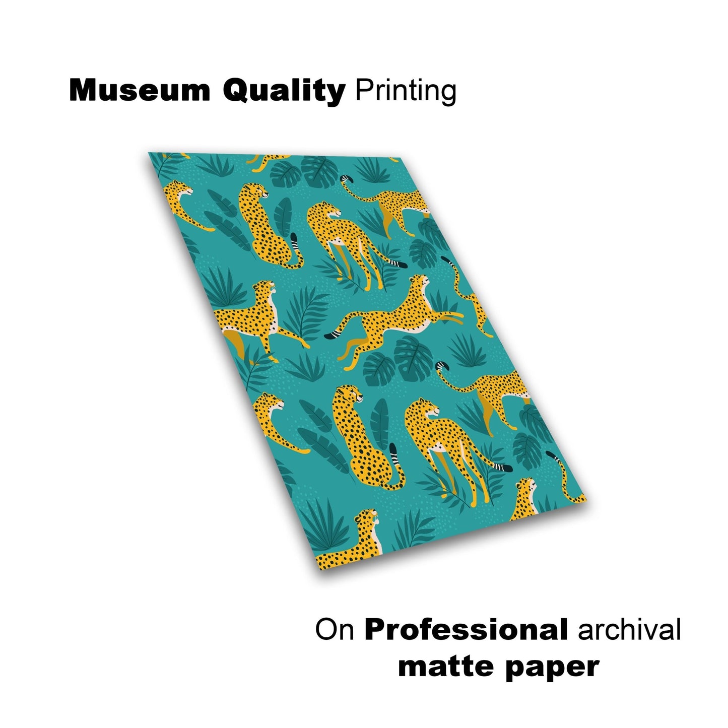 Jungle Cheetah Adventure – Playful Safari Animal Wall Print for Kids - The Print Vault