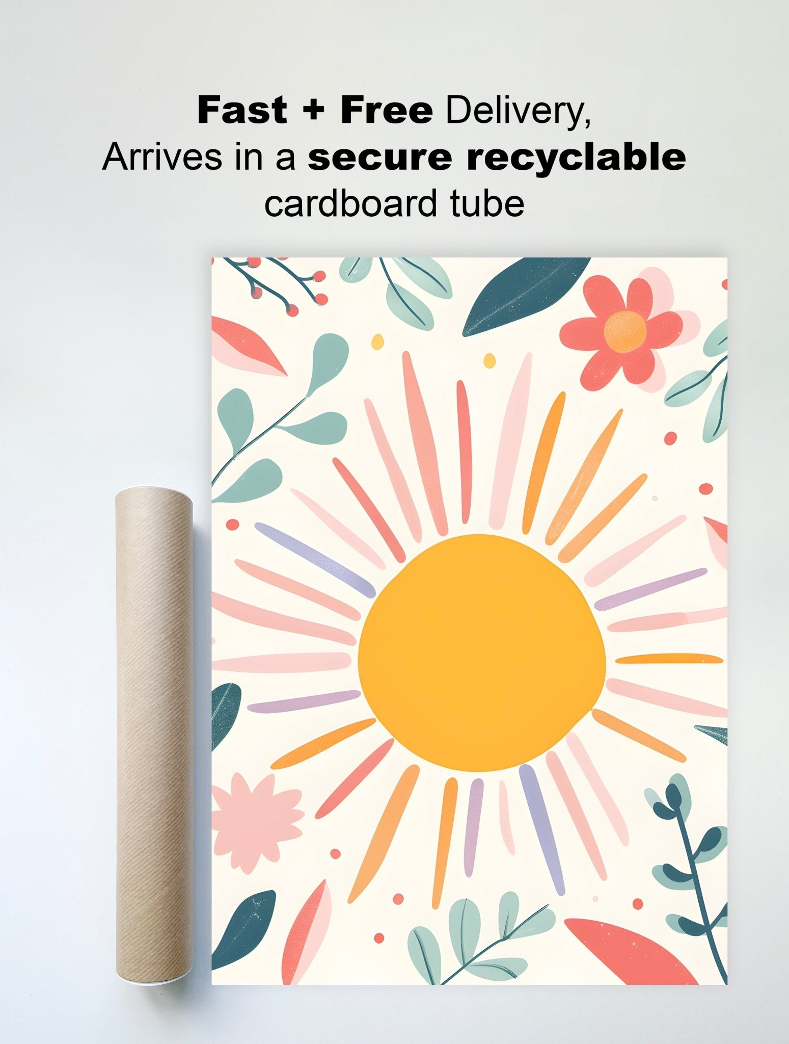 kids print sunshine botanicals bright and cheerful nature inspired delivery view