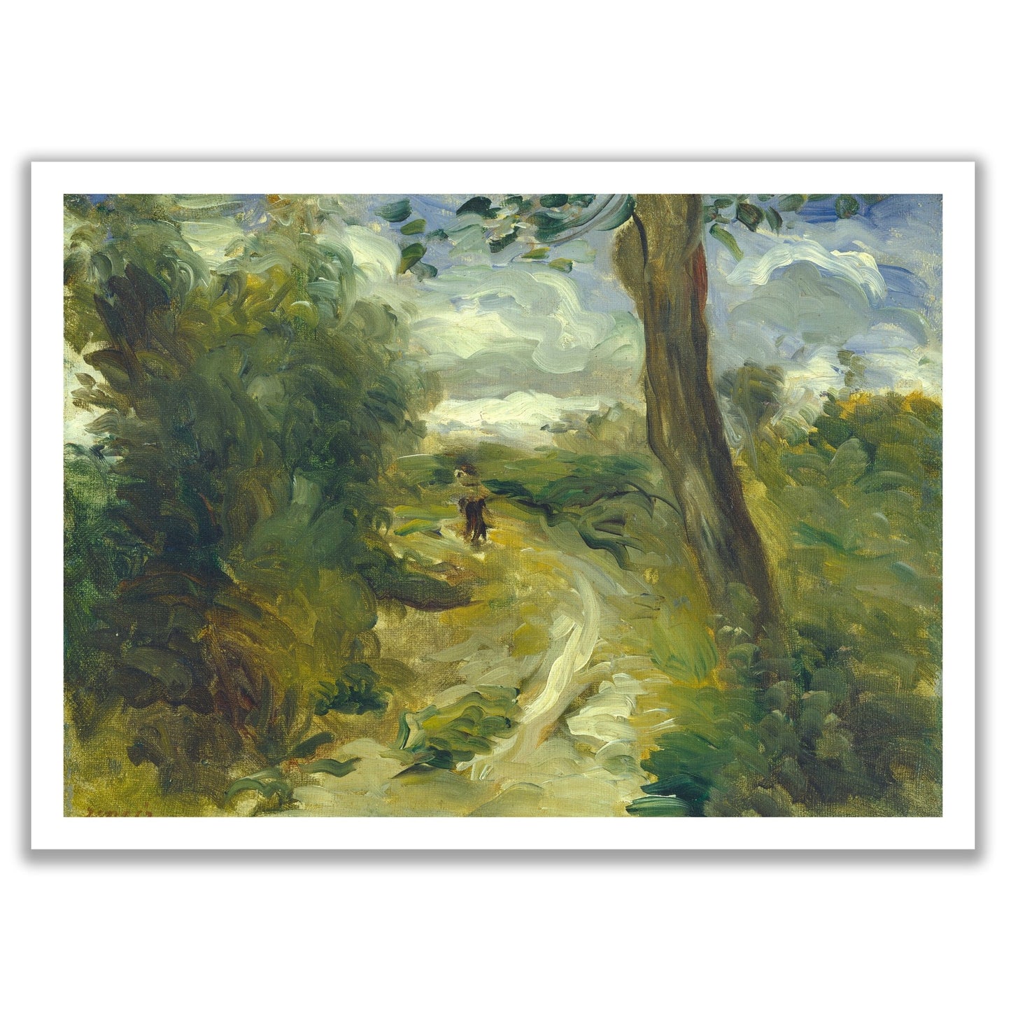 Landscape Between Storms (1874 - 1875) by Pierre - Auguste Renoir - The Print Vault