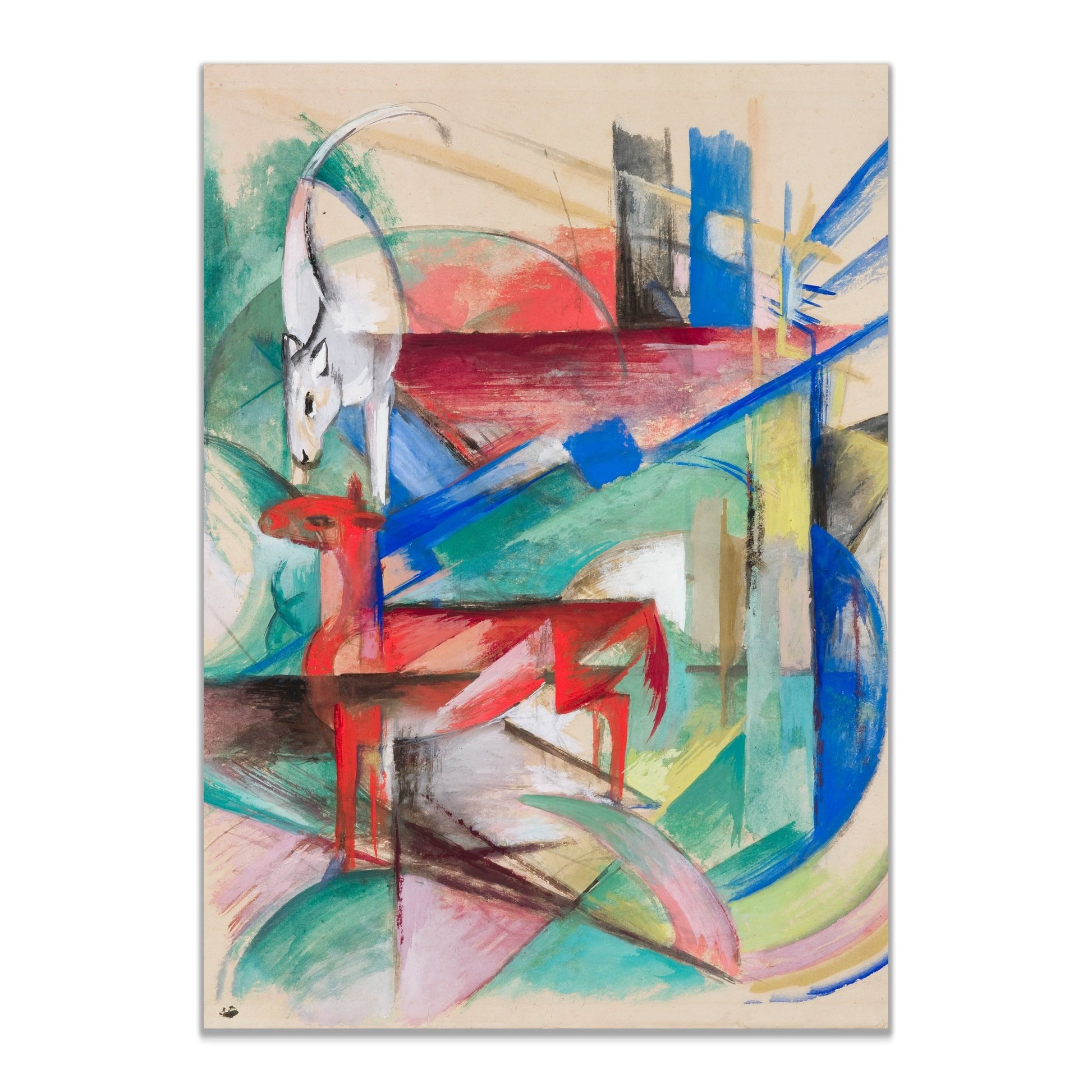 Landscape with Animals (1913) by Franz Marc - The Print Vault