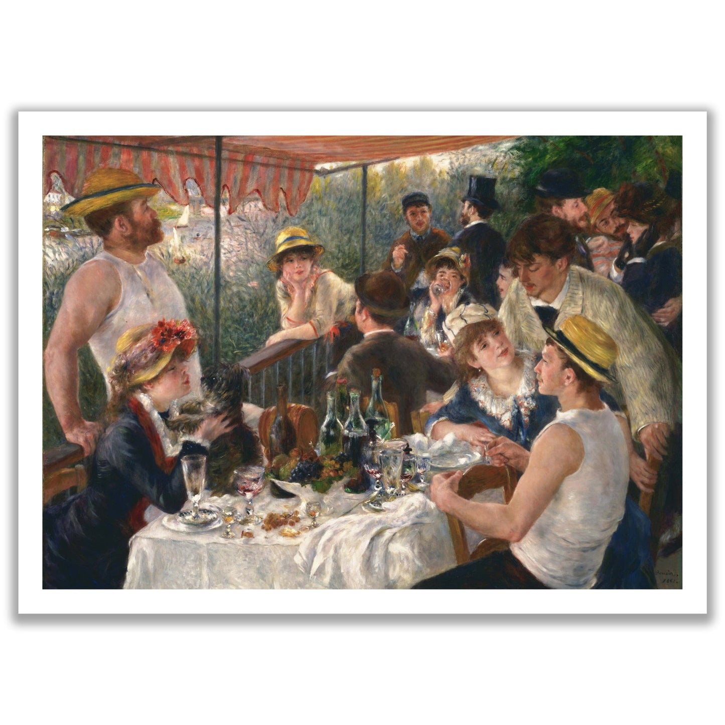 Luncheon of the Boating Party (1880 - 1881) by Pierre - Auguste Renoir - The Print Vault