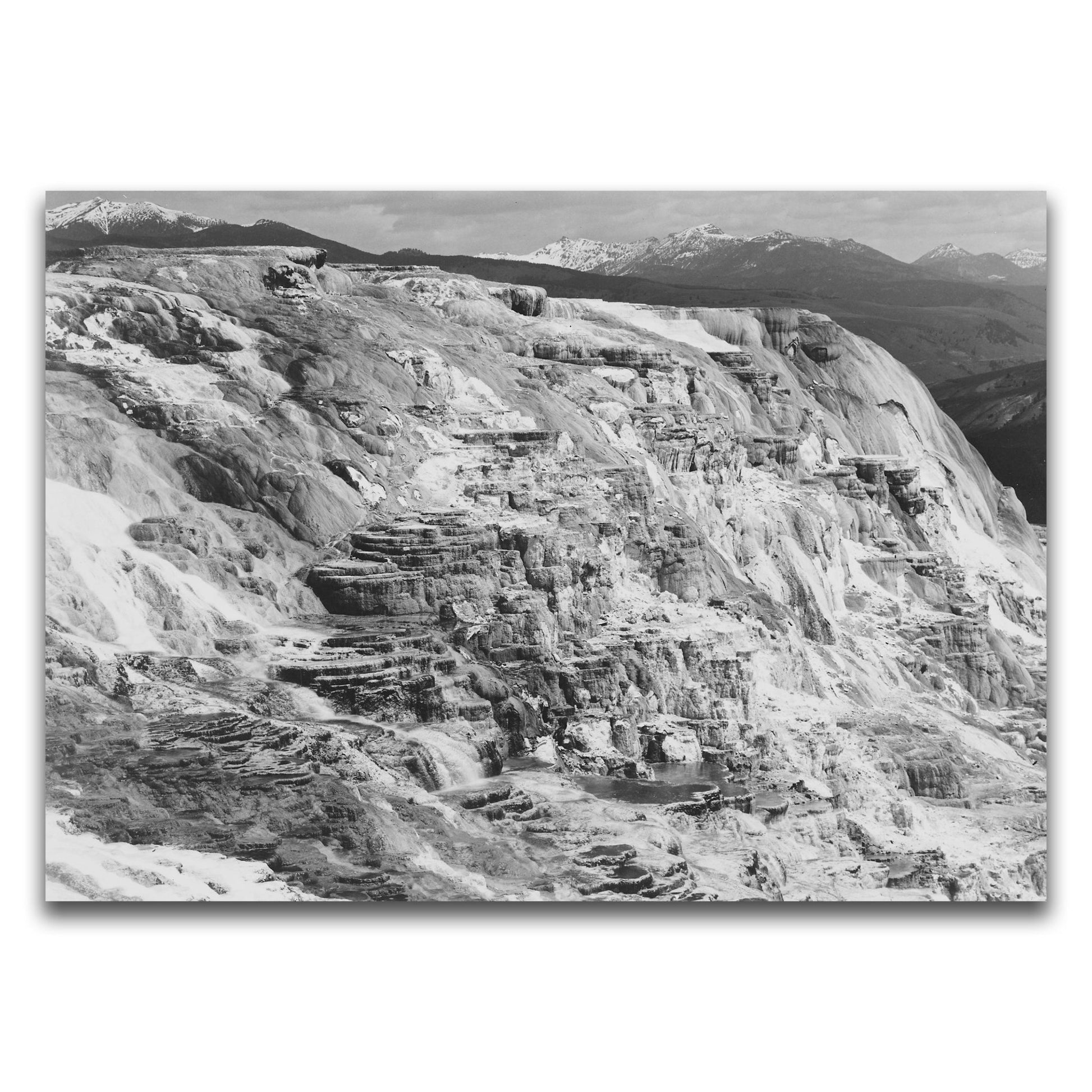 Ansel Adams Prints - Mammoth Hot Springs, Yellowstone – Front View