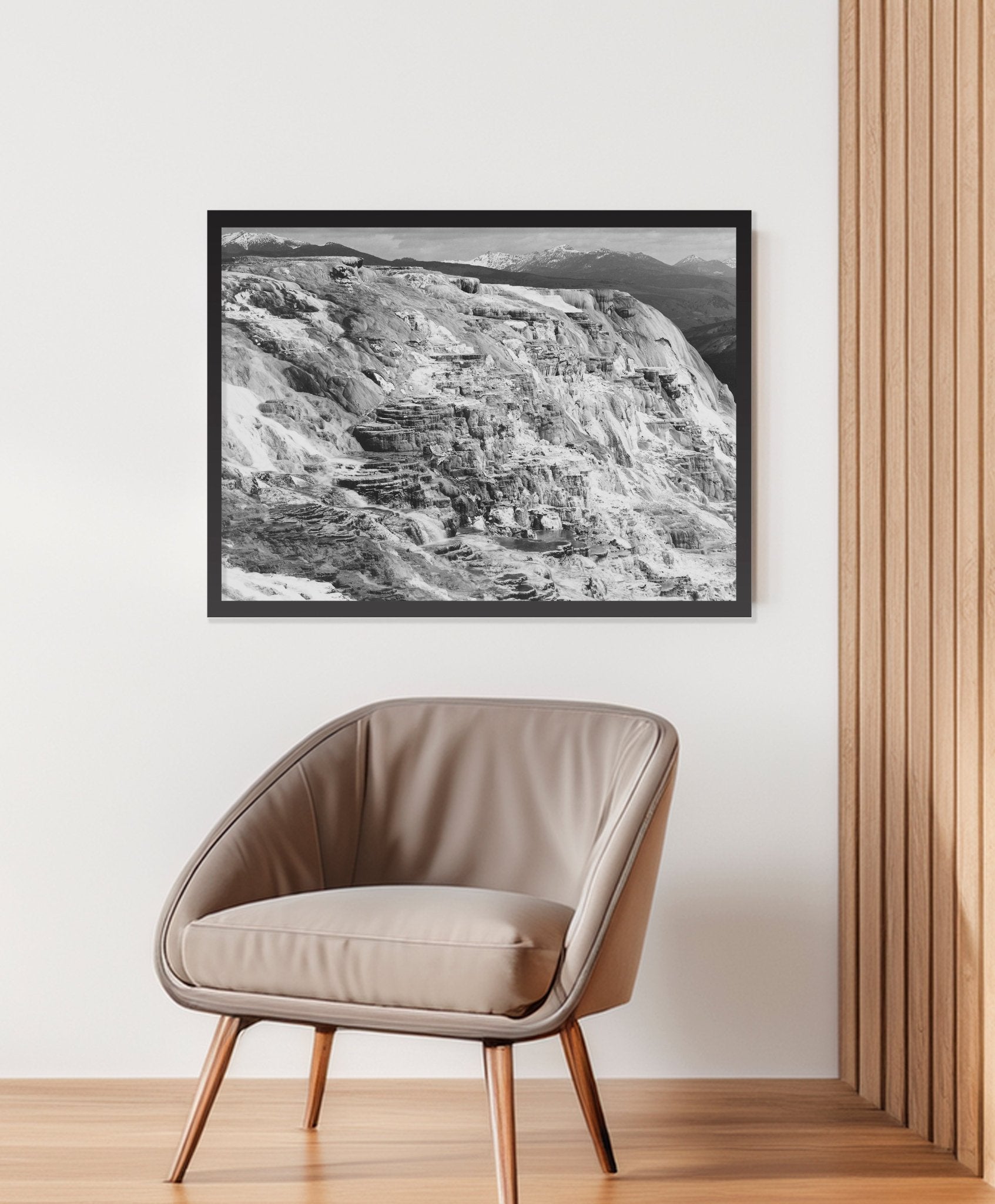 Ansel Adams Prints - Mammoth Hot Springs, Yellowstone – Room View
