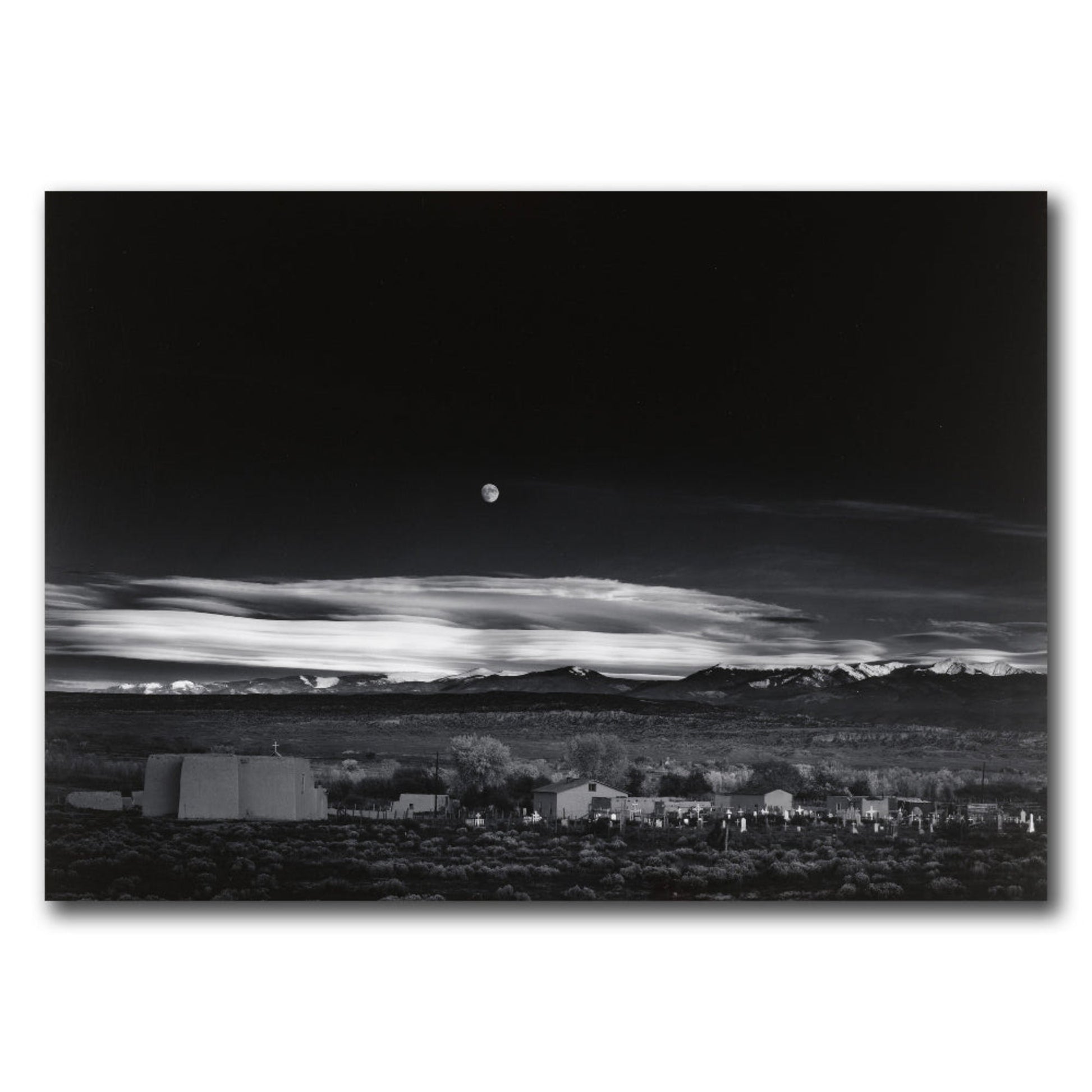 Ansel Adams Prints - Moonrise, Hernandez, New Mexico (1941) - Front View