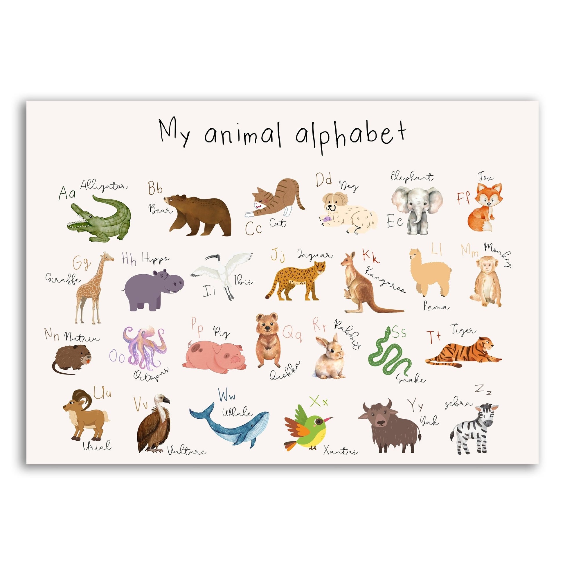My Animal Alphabet - The Print Vault