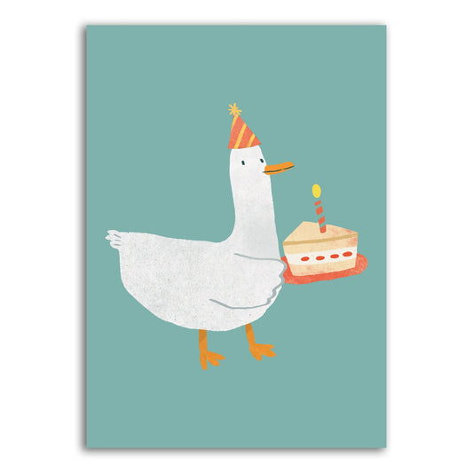 Party Duck Wall Print – Playful Kids' Room Art - The Print Vault