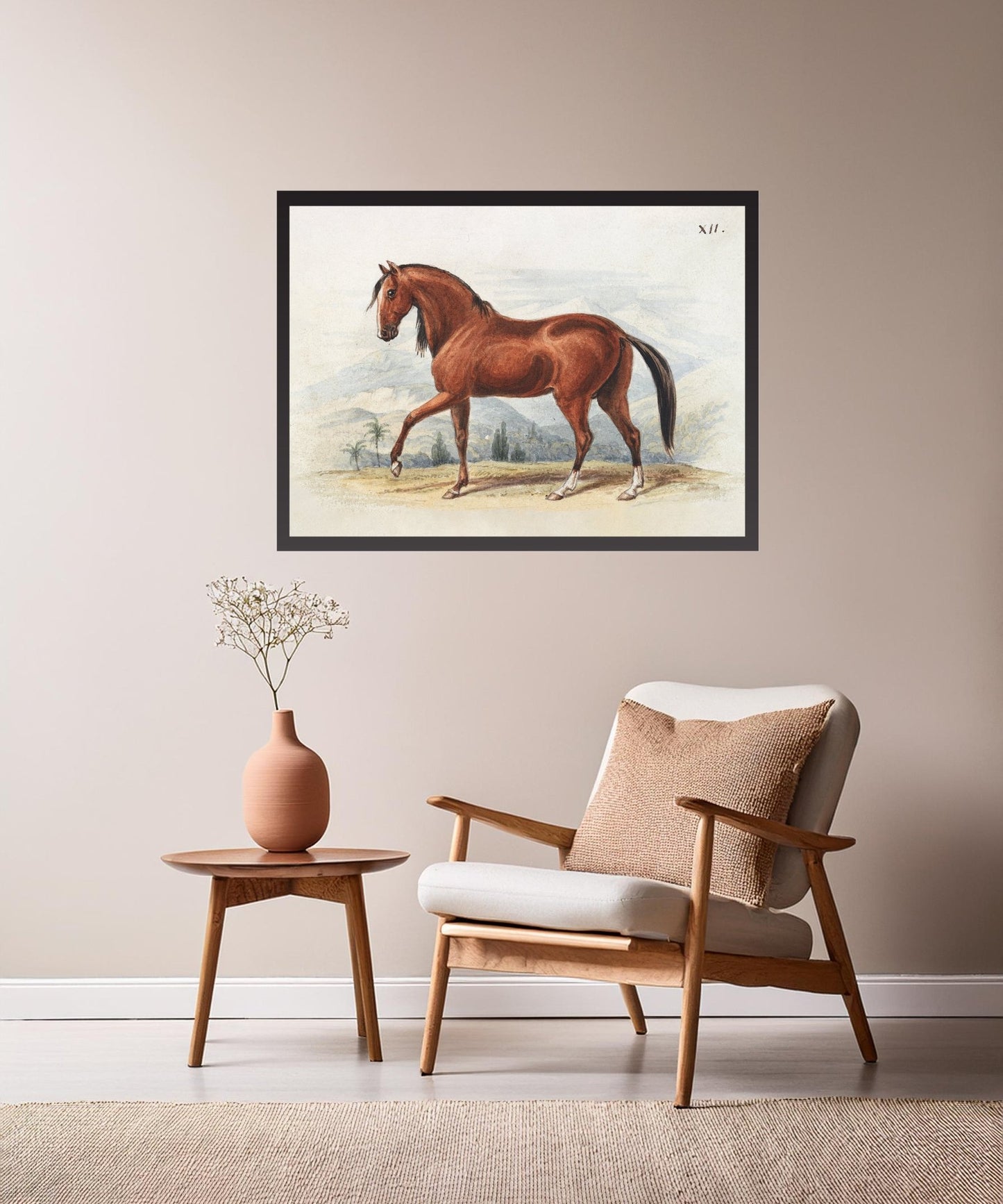 Peruvian Paso (1837), Vintage Horse Illustration by Charles Hamilton Smith - The Print Vault