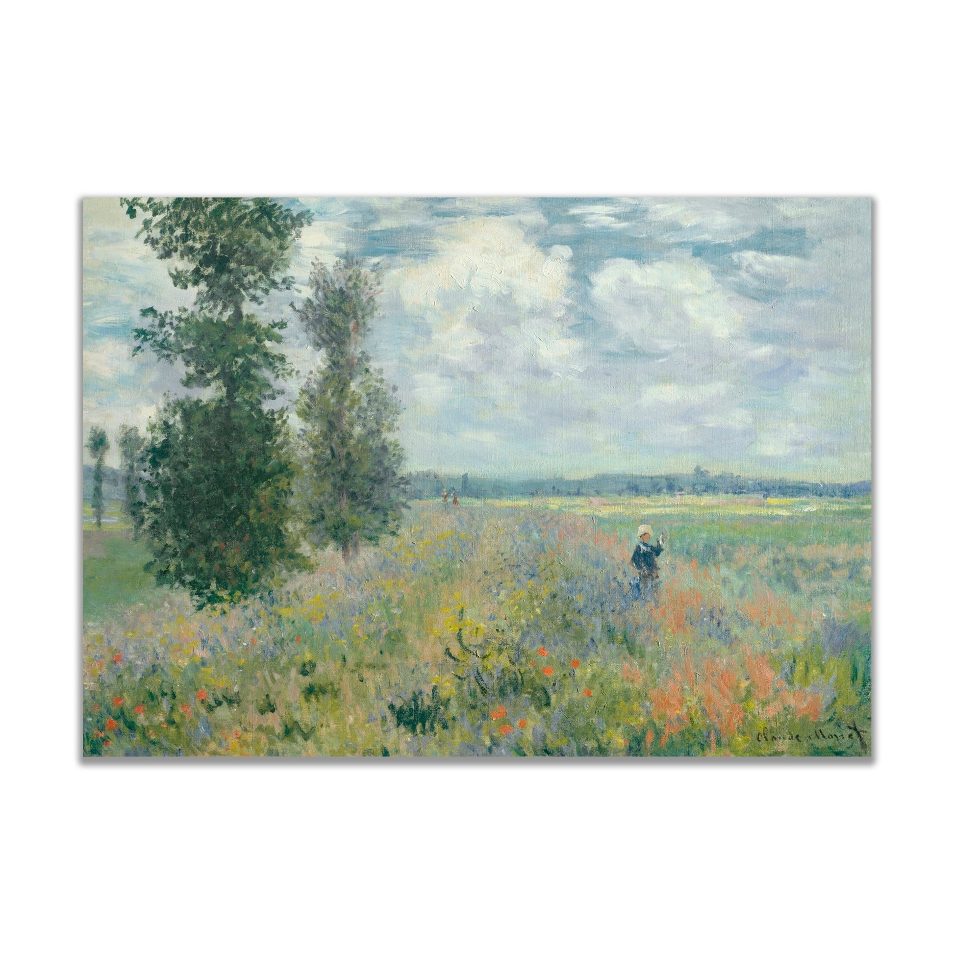 Poppy Fields Near Argenteuil (1875) by Claude Monet - The Print Vault