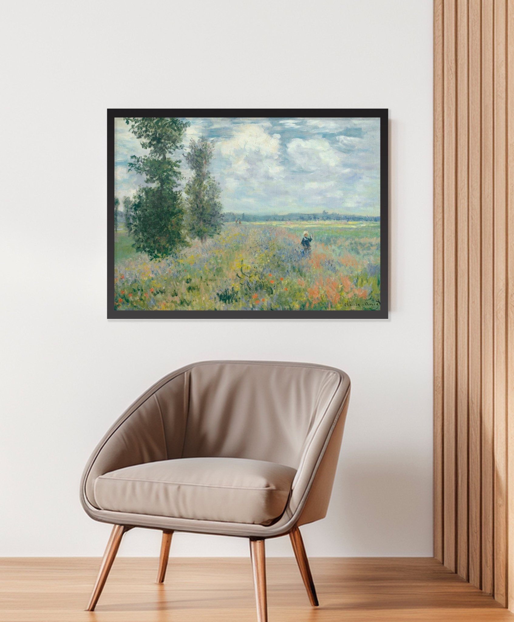 Poppy Fields Near Argenteuil (1875) by Claude Monet - The Print Vault