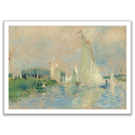 Regatta at Argenteuil (1874) by Pierre - Auguste Renoir - The Print Vault
