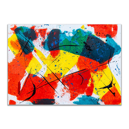 Rhythms of Colour Abstract Wall Art Front View
