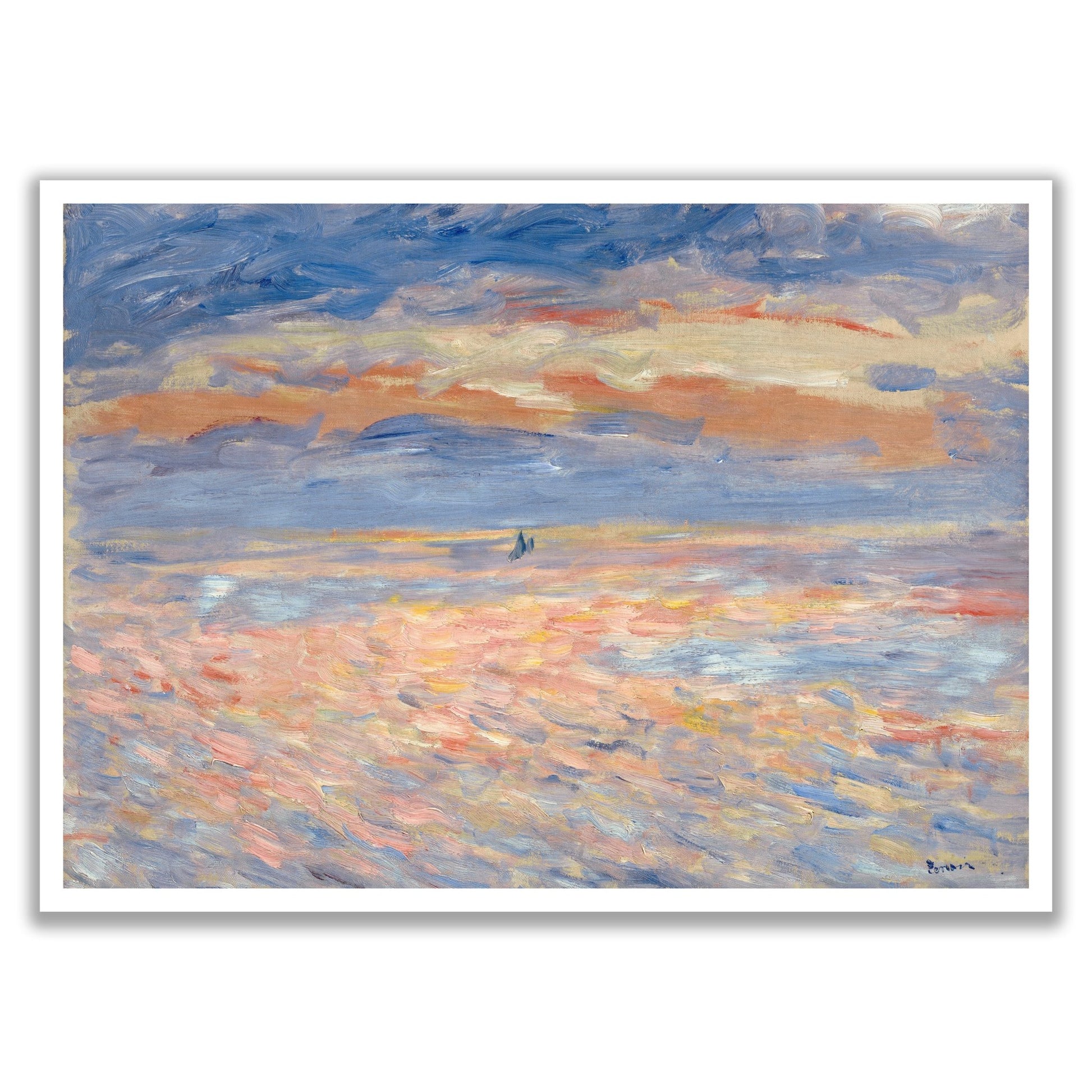 Sunset (1879 - 1881) by Pierre - Auguste Renoir - The Print Vault