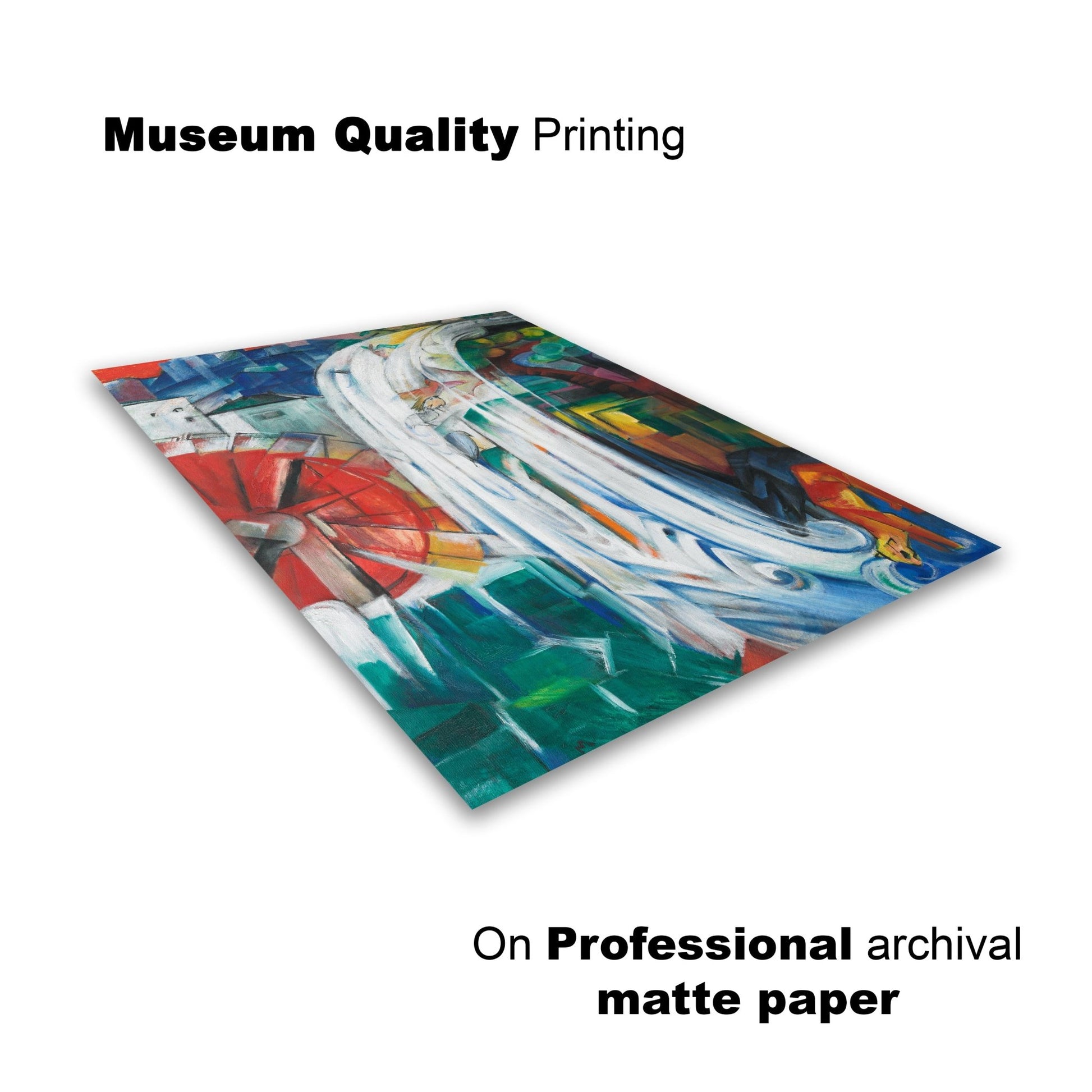 The Bewitched Mill by Franz Marc - The Print Vault