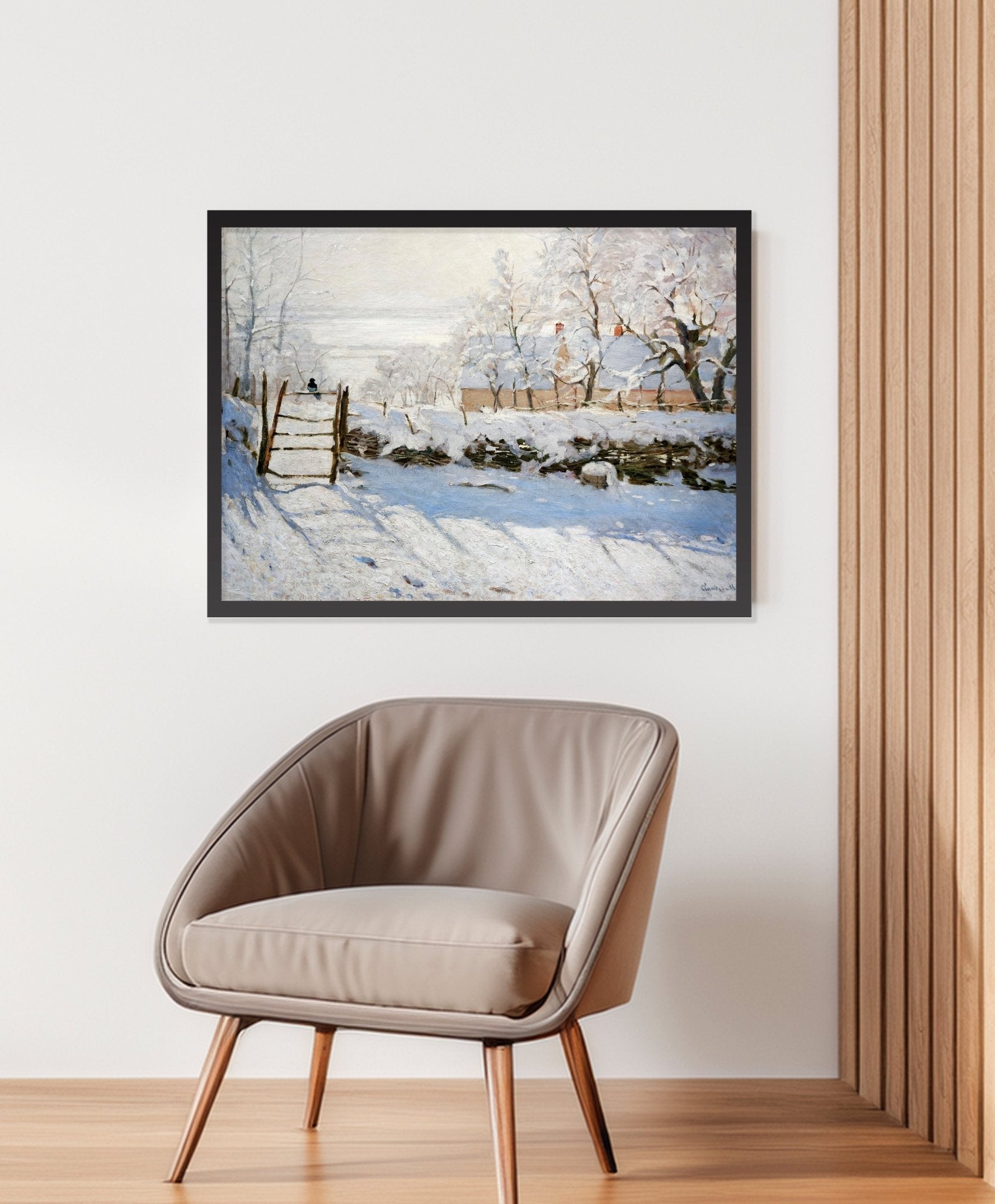The Magpie (1868–1869) by Claude Monet - The Print Vault