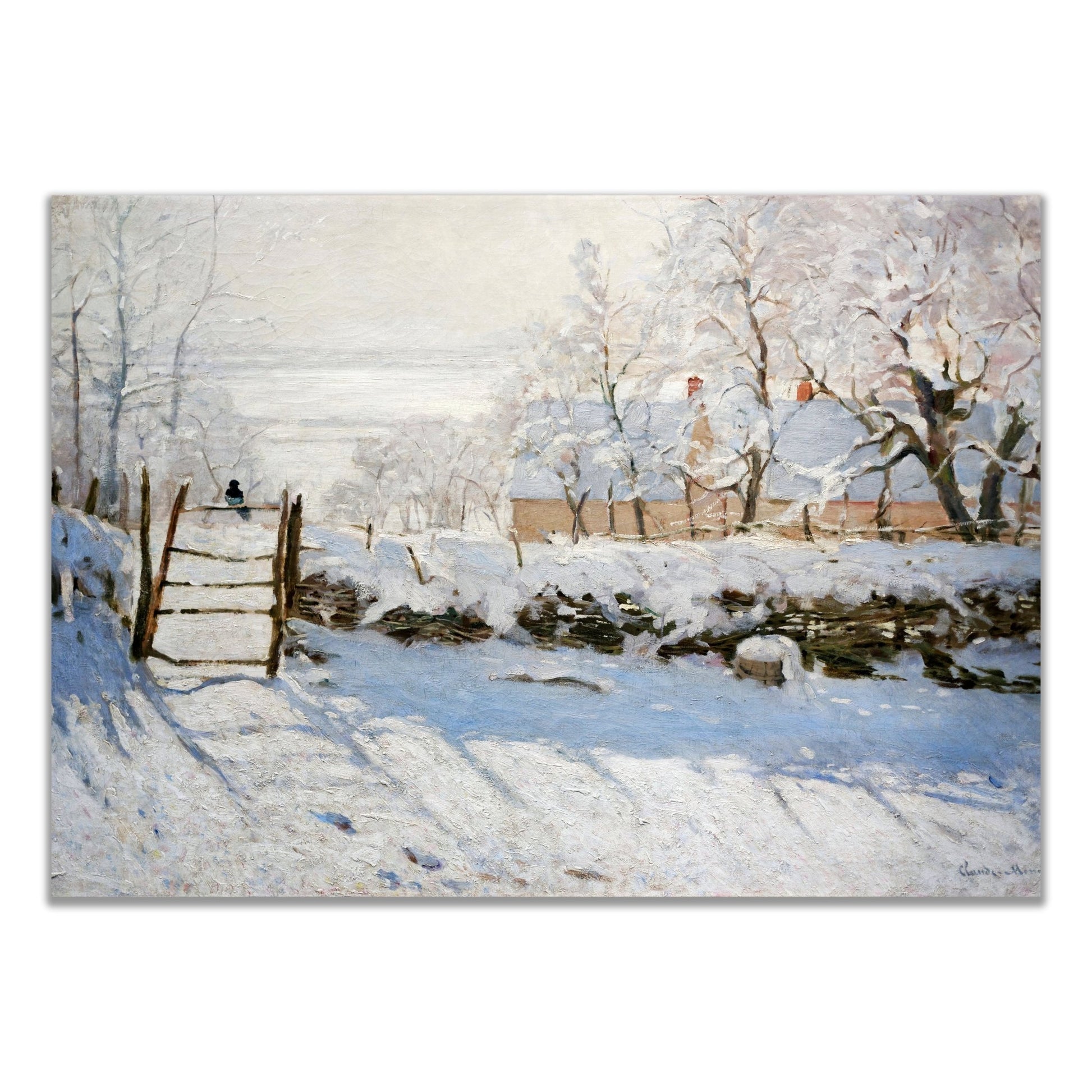 The Magpie (1868–1869) by Claude Monet - The Print Vault