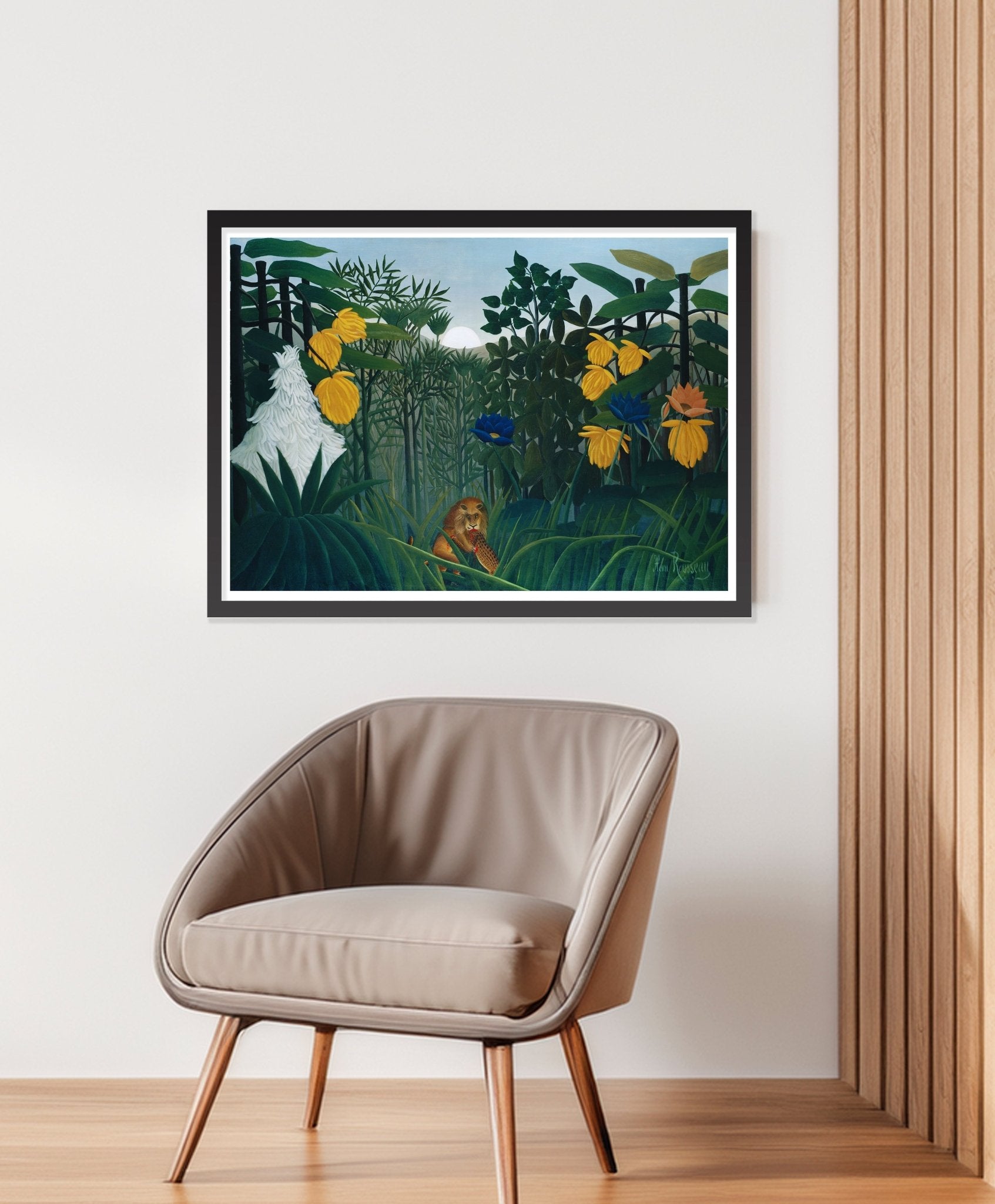 The Repast of the Lion (1907) by Henri Rousseau - The Print Vault