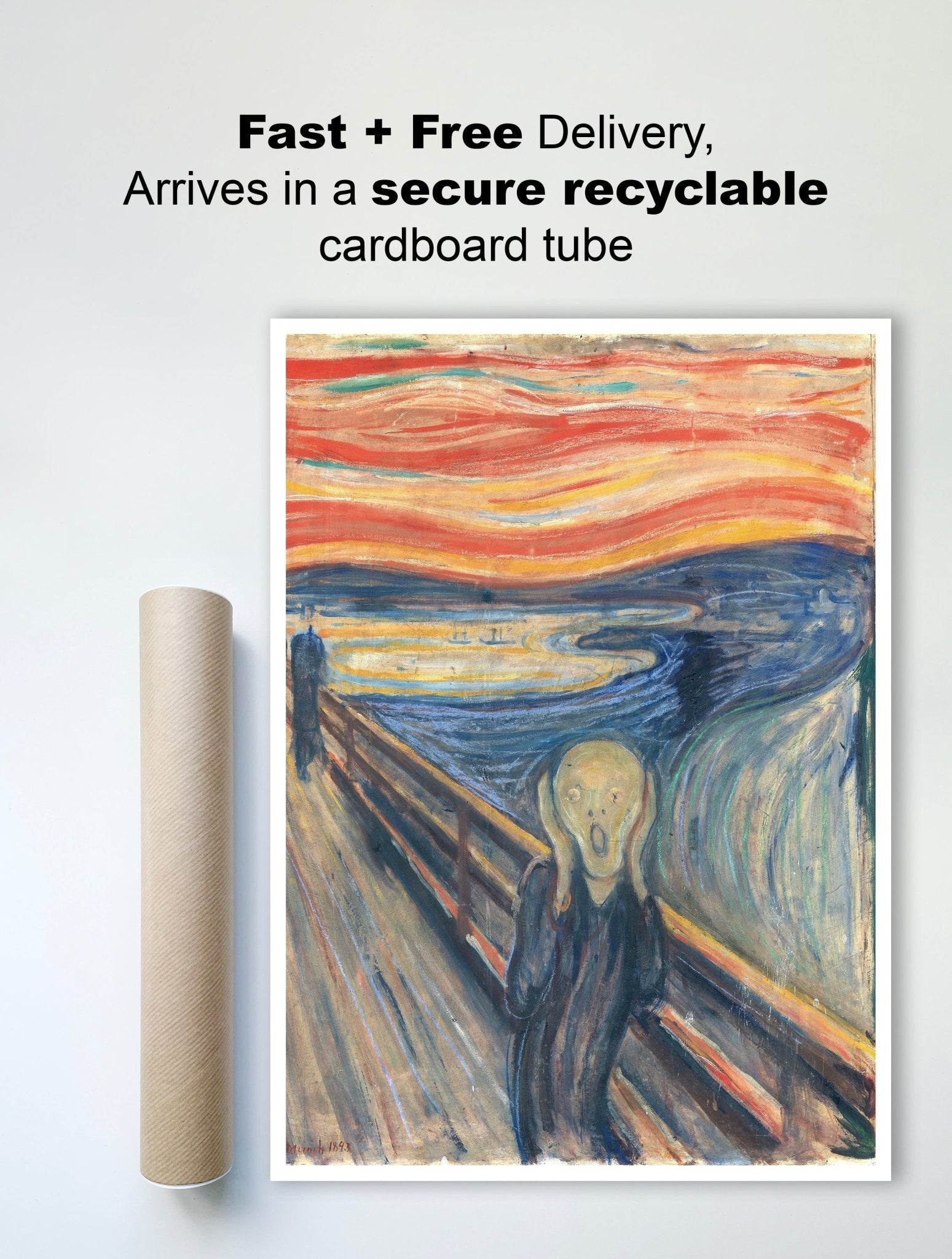 The Scream (1895) by Edvard Munch - The Print Vault