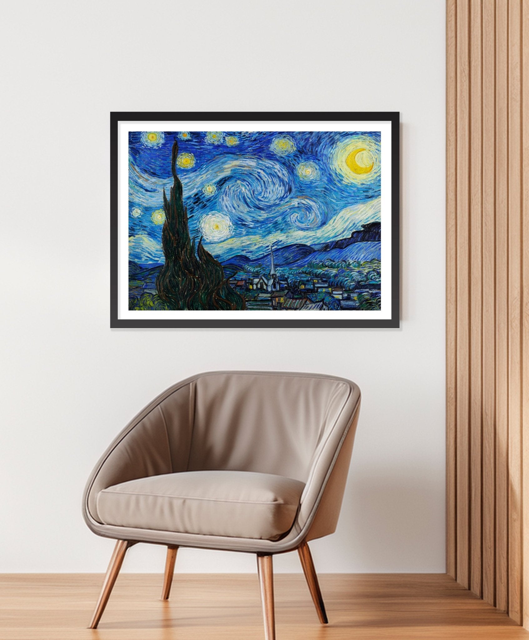 The Starry Night (1889) by Vincent Van Gogh - The Print Vault