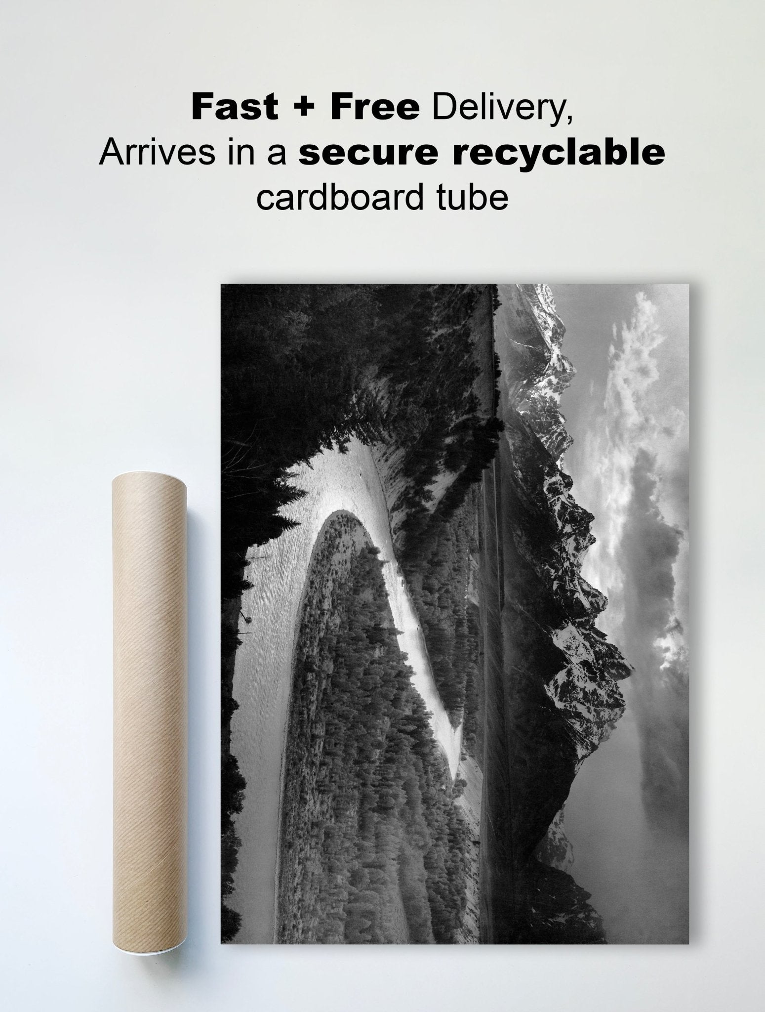 Ansel Adams Prints - The Tetons and the Snake River – Delivery View