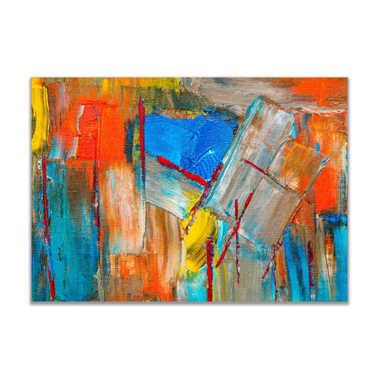 Urban Collision - Bold Abstract Wall Art Front View
