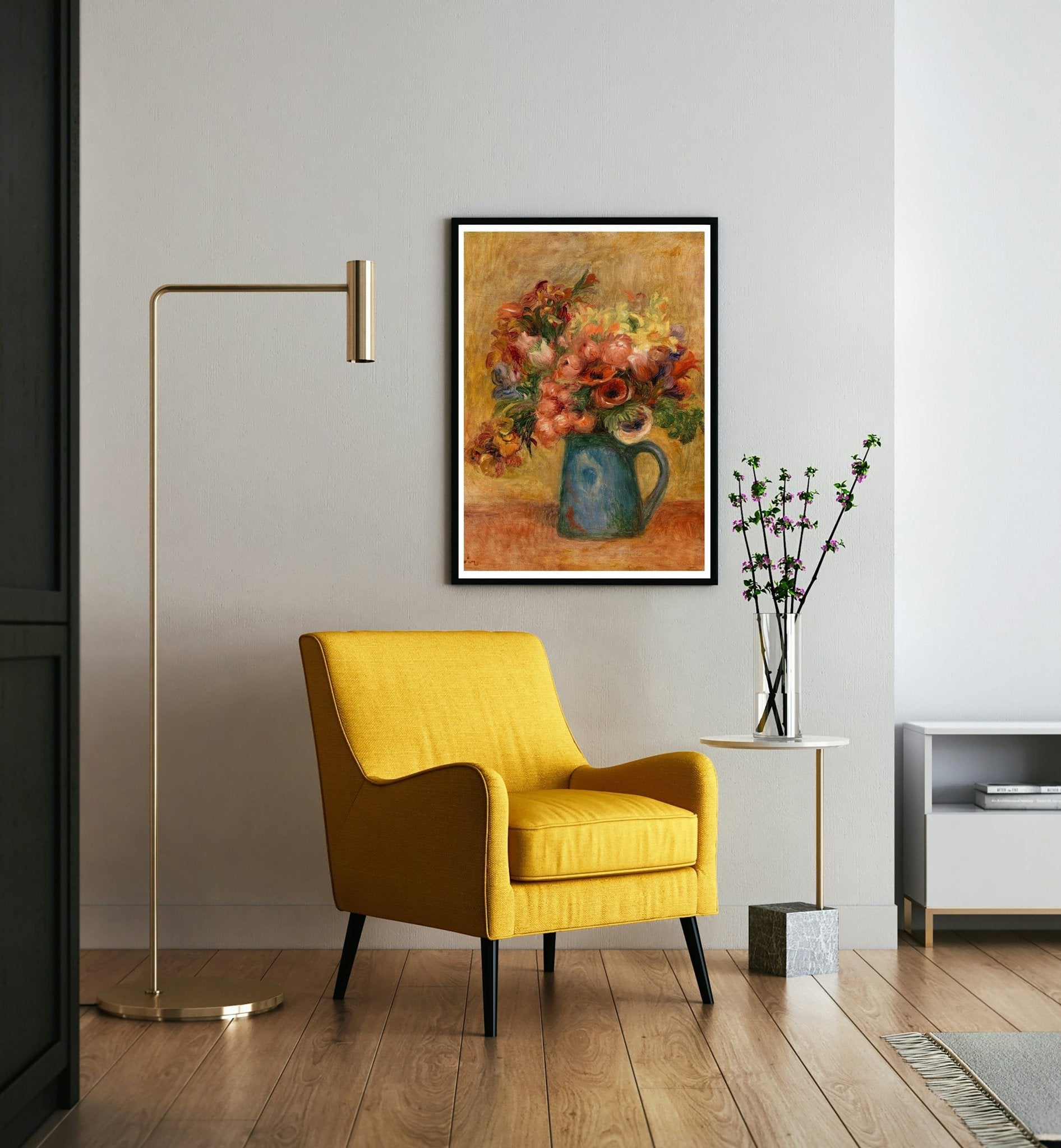 Vase of Flowers (Vase de fleurs ) by Pierre Auguste Renoir - The Print Vault
