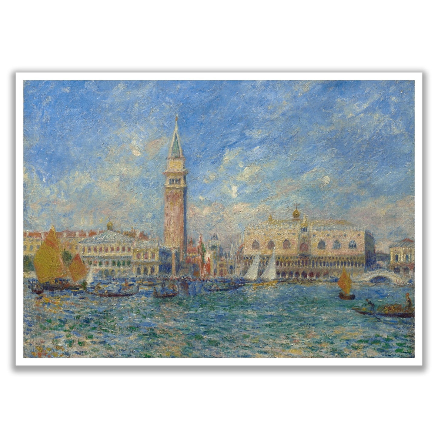 Venice, the Doge's Palace (1881) by Pierre Auguste Renoir - The Print Vault