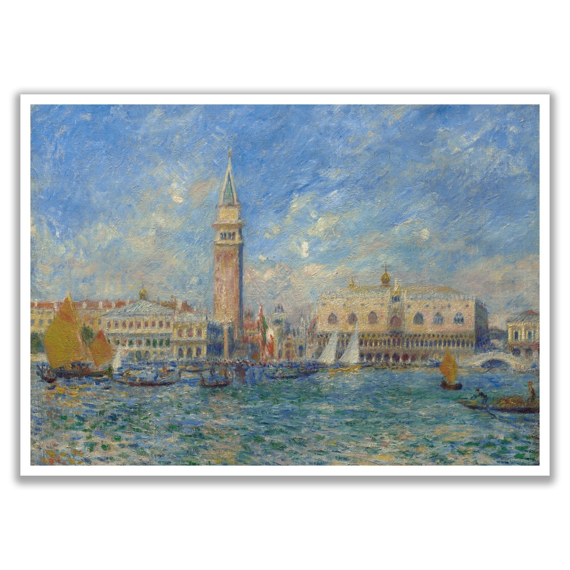 Venice, the Doge's Palace (1881) by Pierre Auguste Renoir - The Print Vault