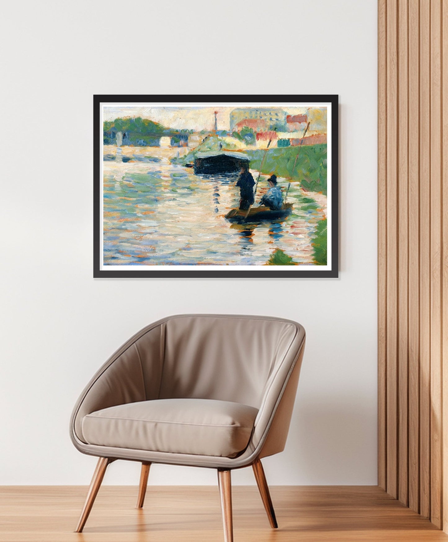 View of the Seine (ca. 1882–1883) by Georges Seurat - The Print Vault