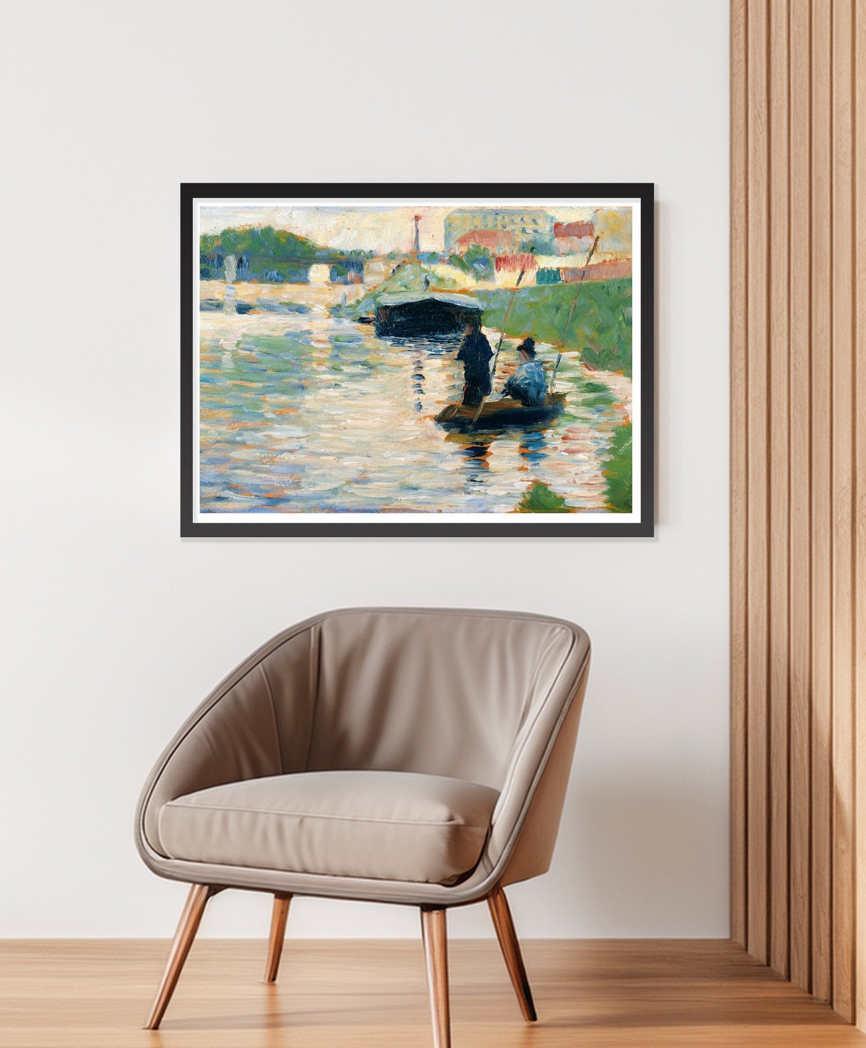 View of the Seine (ca. 1882–1883) by Georges Seurat - The Print Vault