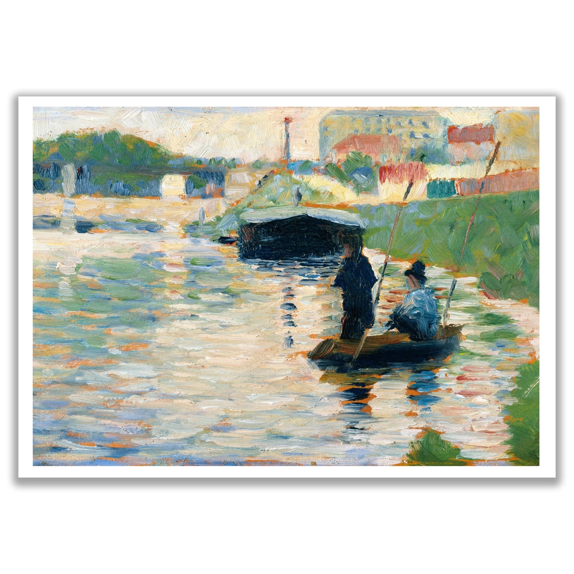 View of the Seine (ca. 1882–1883) by Georges Seurat - The Print Vault