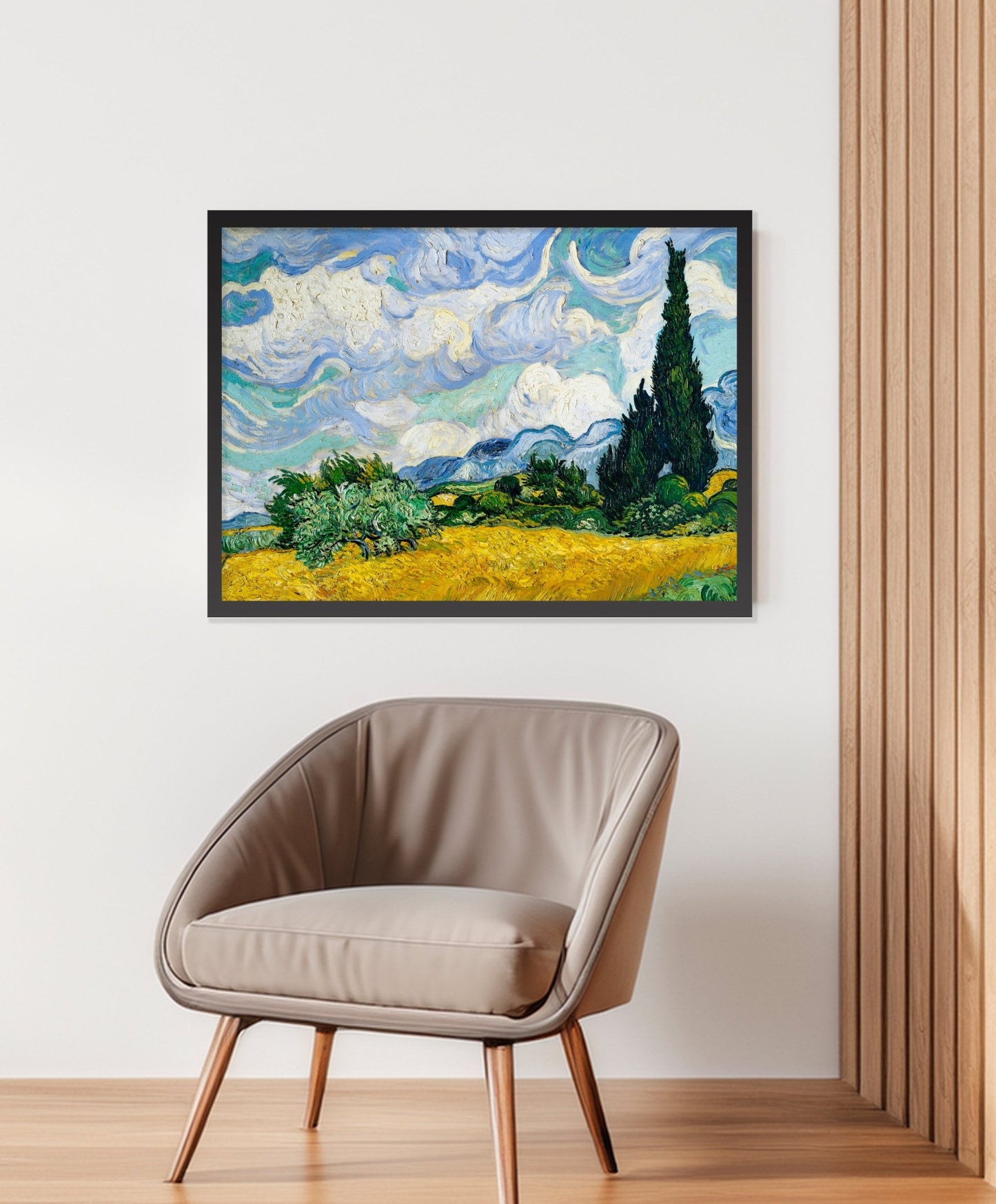 Wheat Field with Cypresses (1889) by Vincent Van Gogh's - The Print Vault