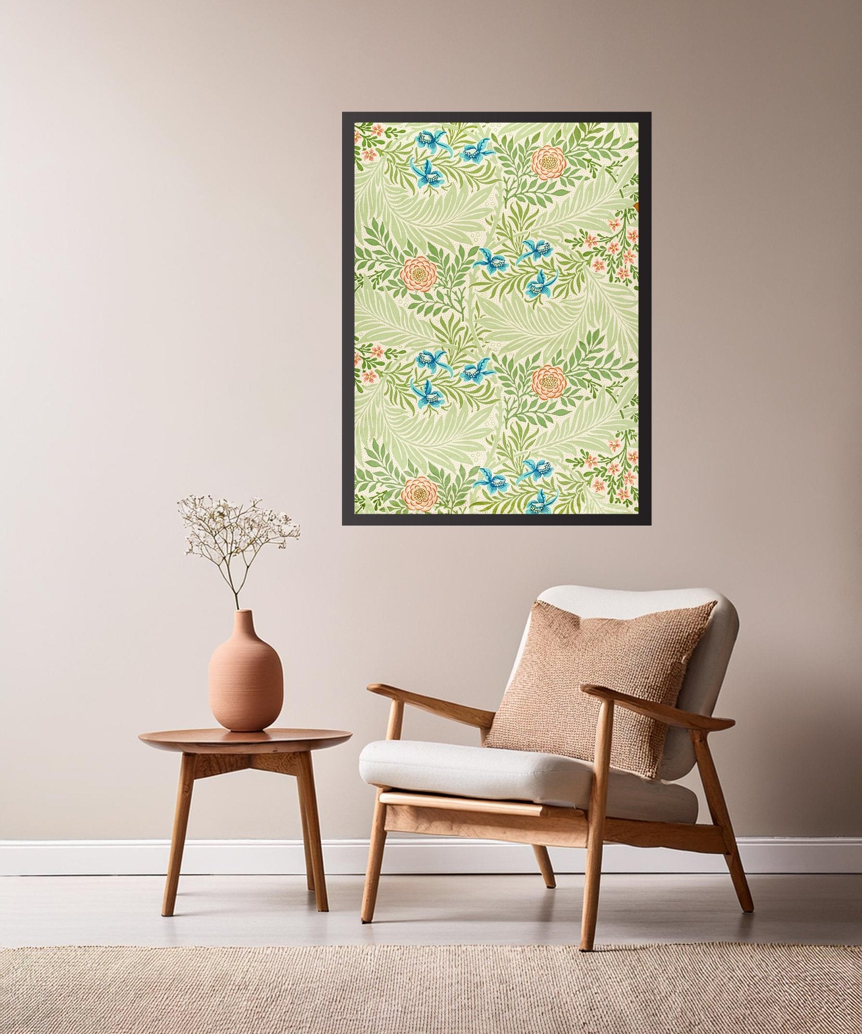 William Morris's Larkspur (1874) famous pattern - The Print Vault