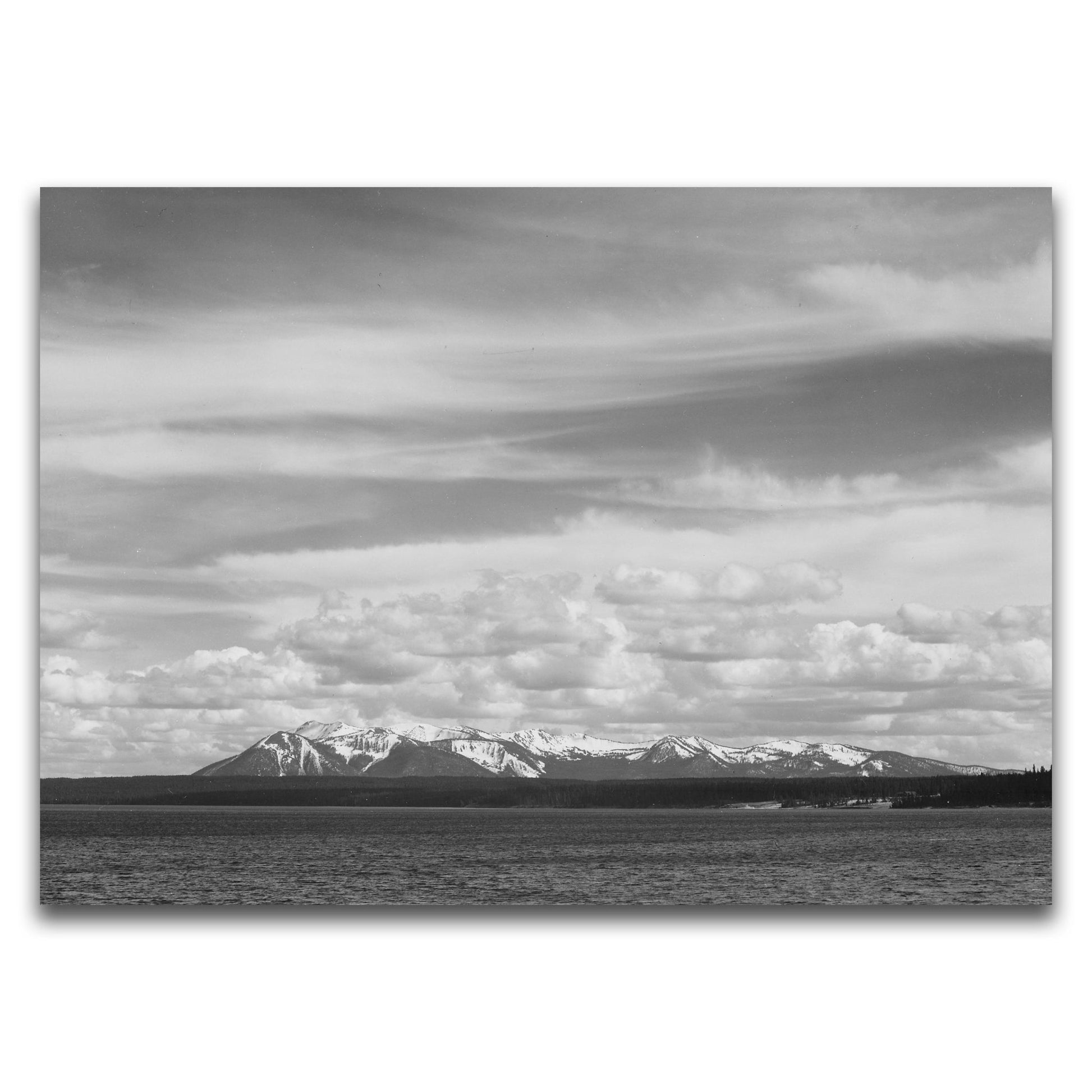 Ansel Adams Prints - Yellowstone Lake and Mount Sheridan (1941–42) - Front View