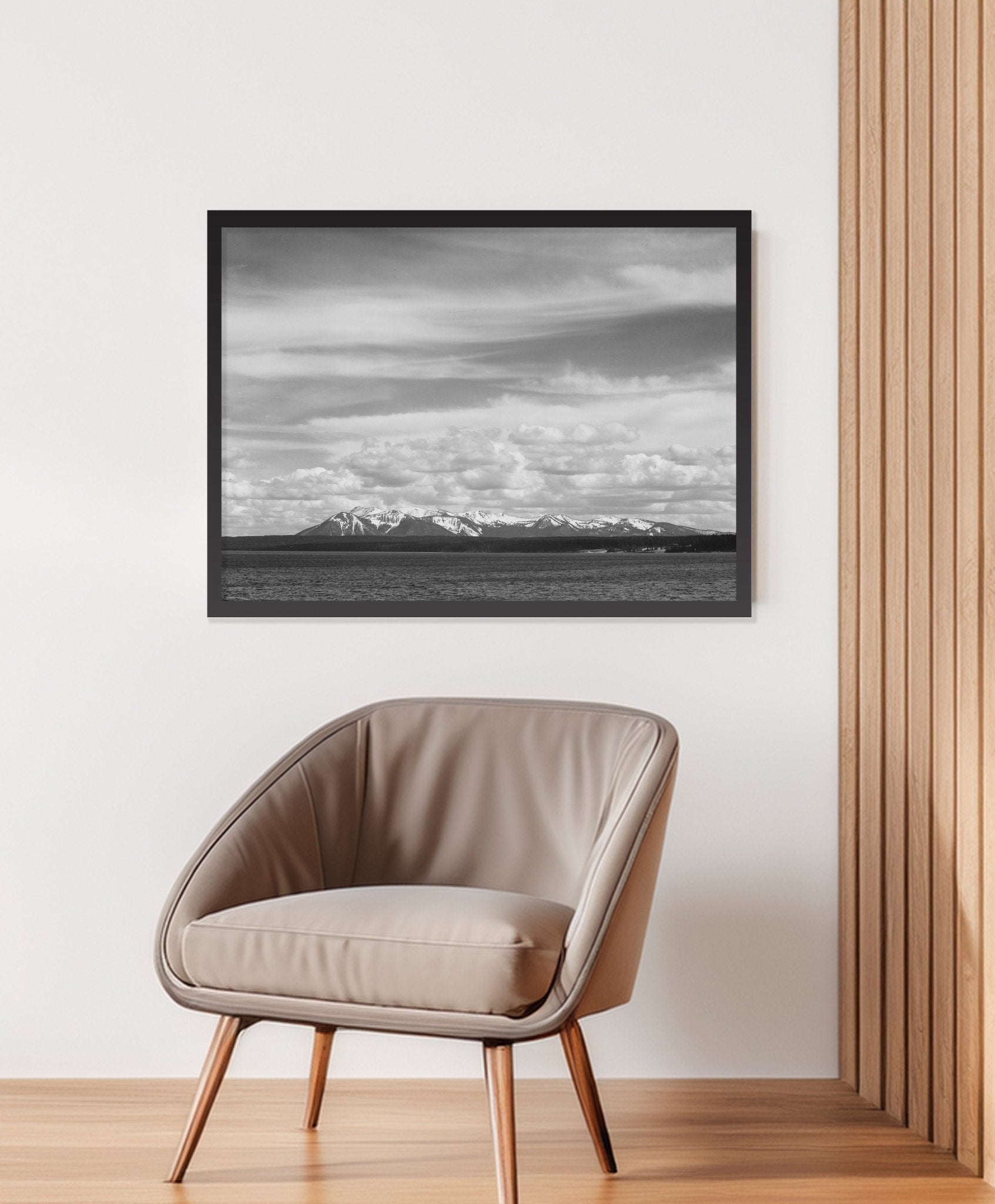Ansel Adams Prints - Yellowstone Lake and Mount Sheridan – Room View
